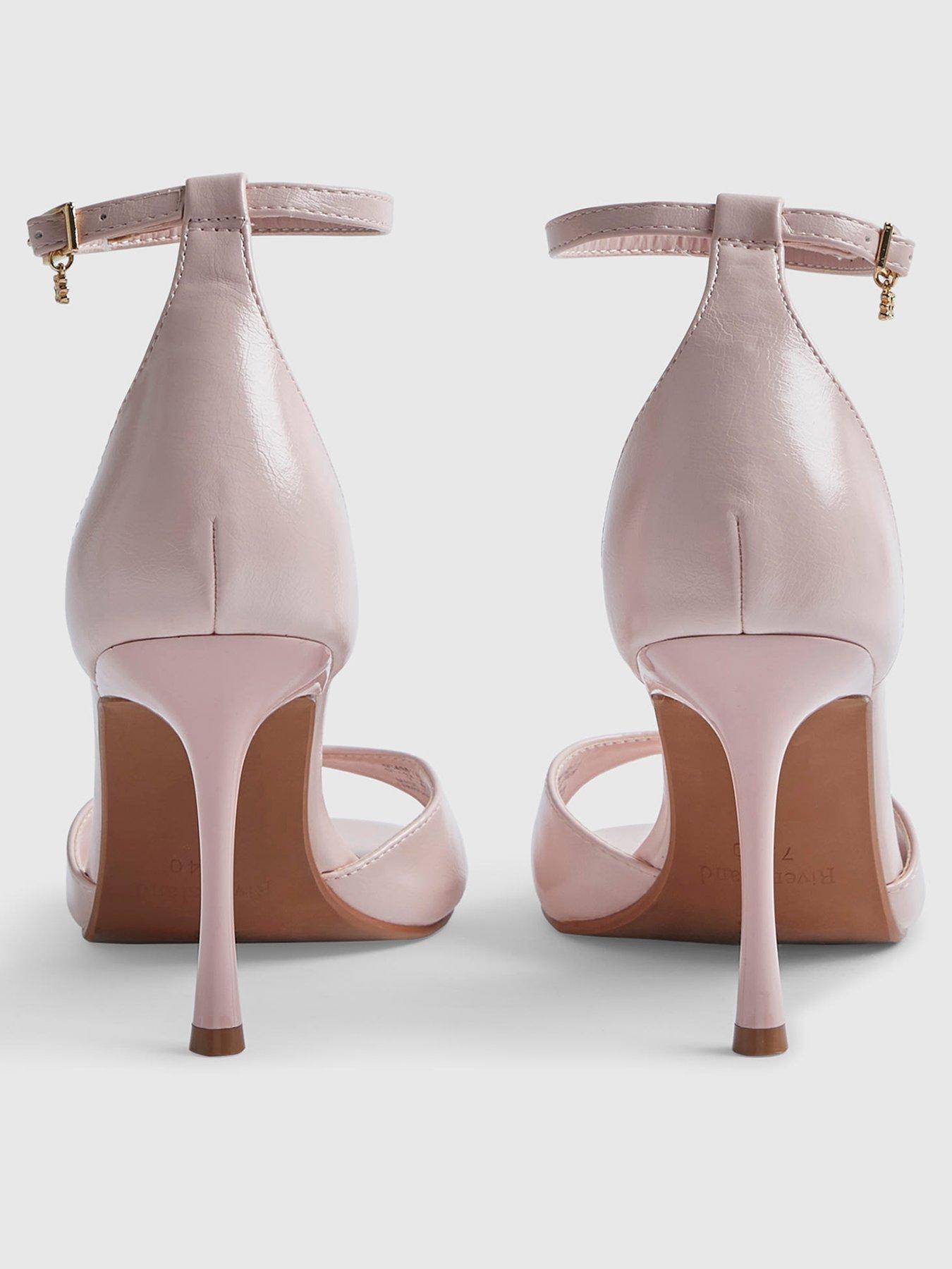  image of river-island-closed-back-heeled-sandals-pink