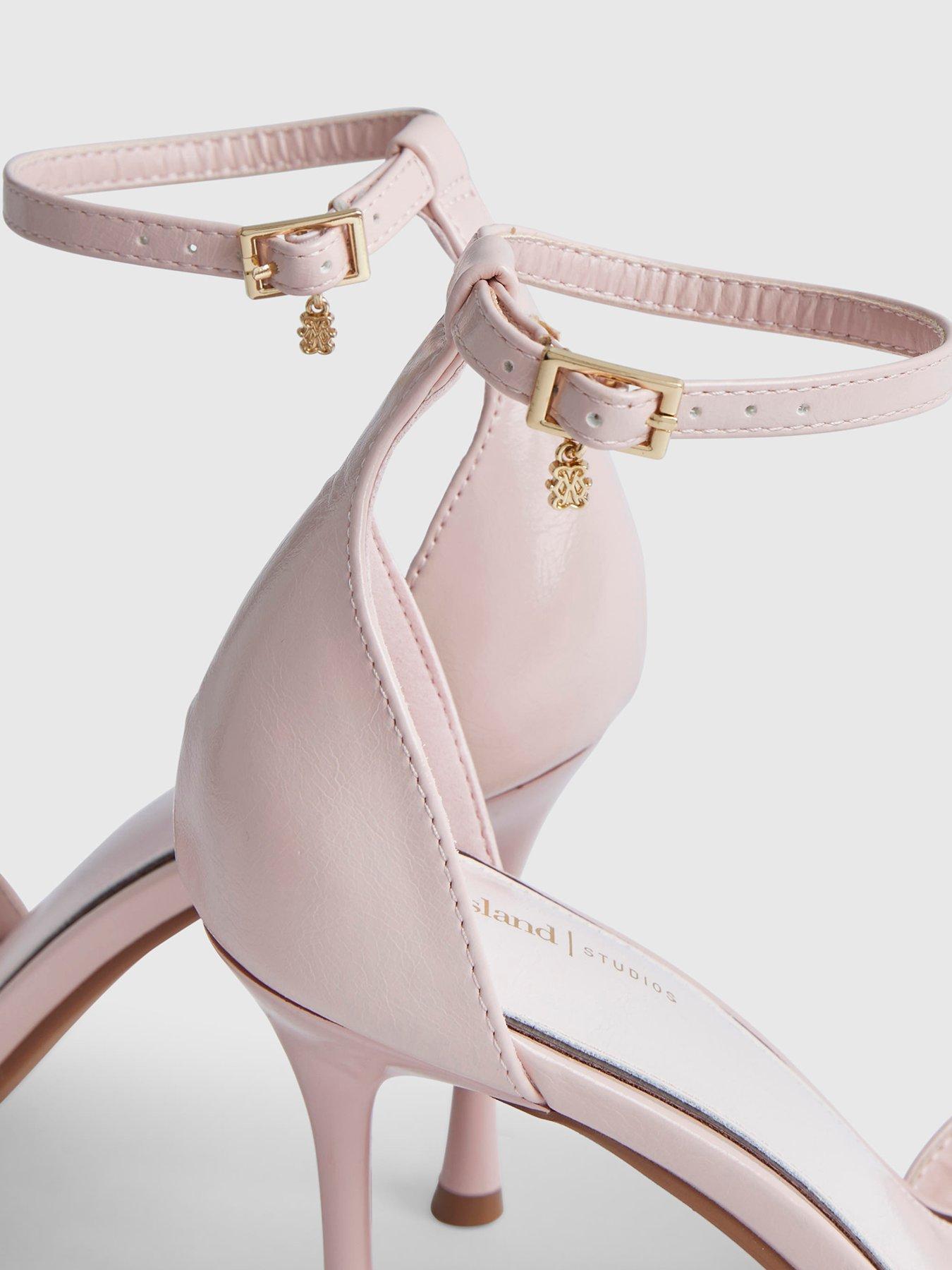  image of river-island-closed-back-heeled-sandals-pink