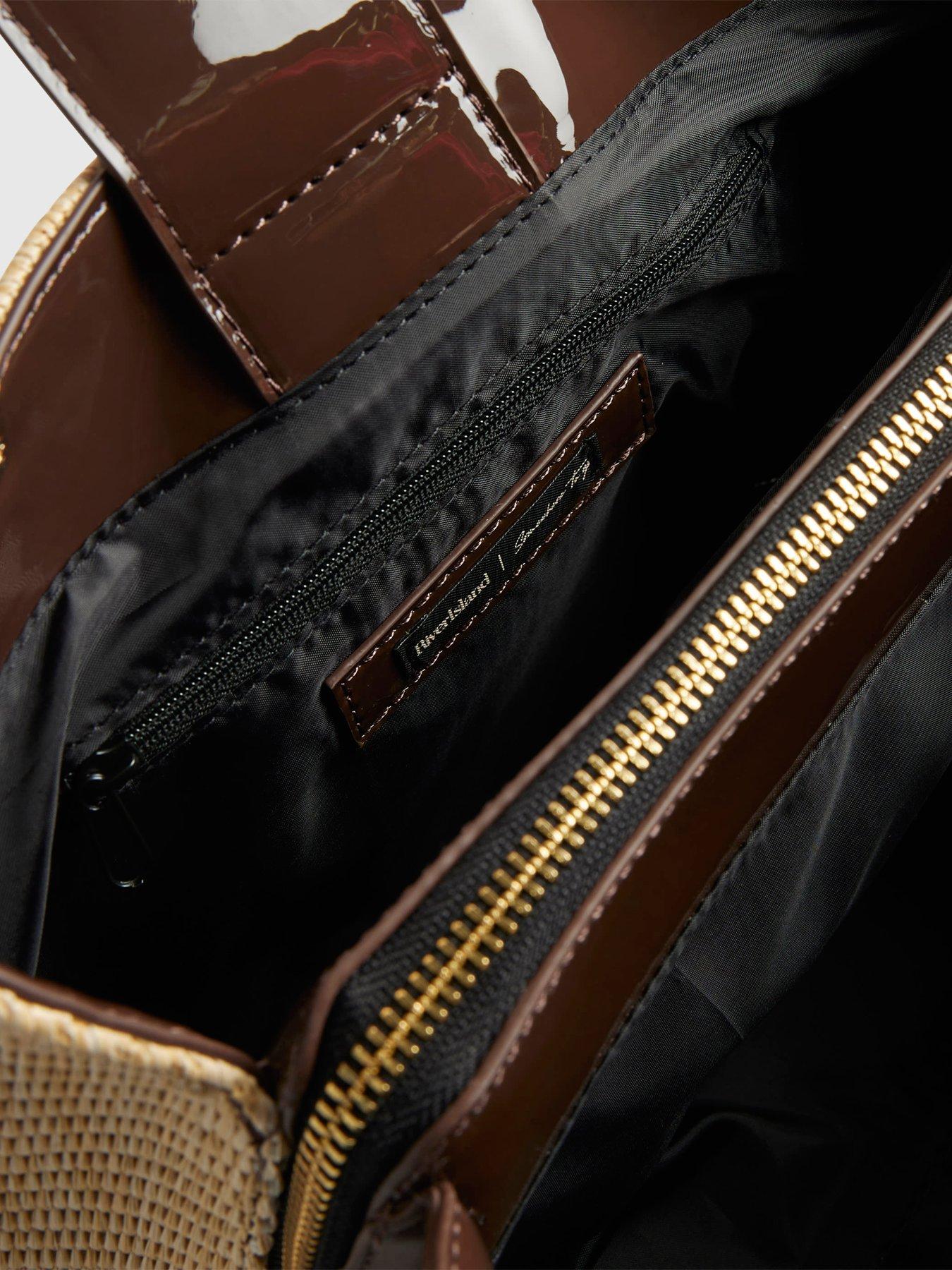  image of river-island-raffia-chain-handle-shoulder-bag-beige