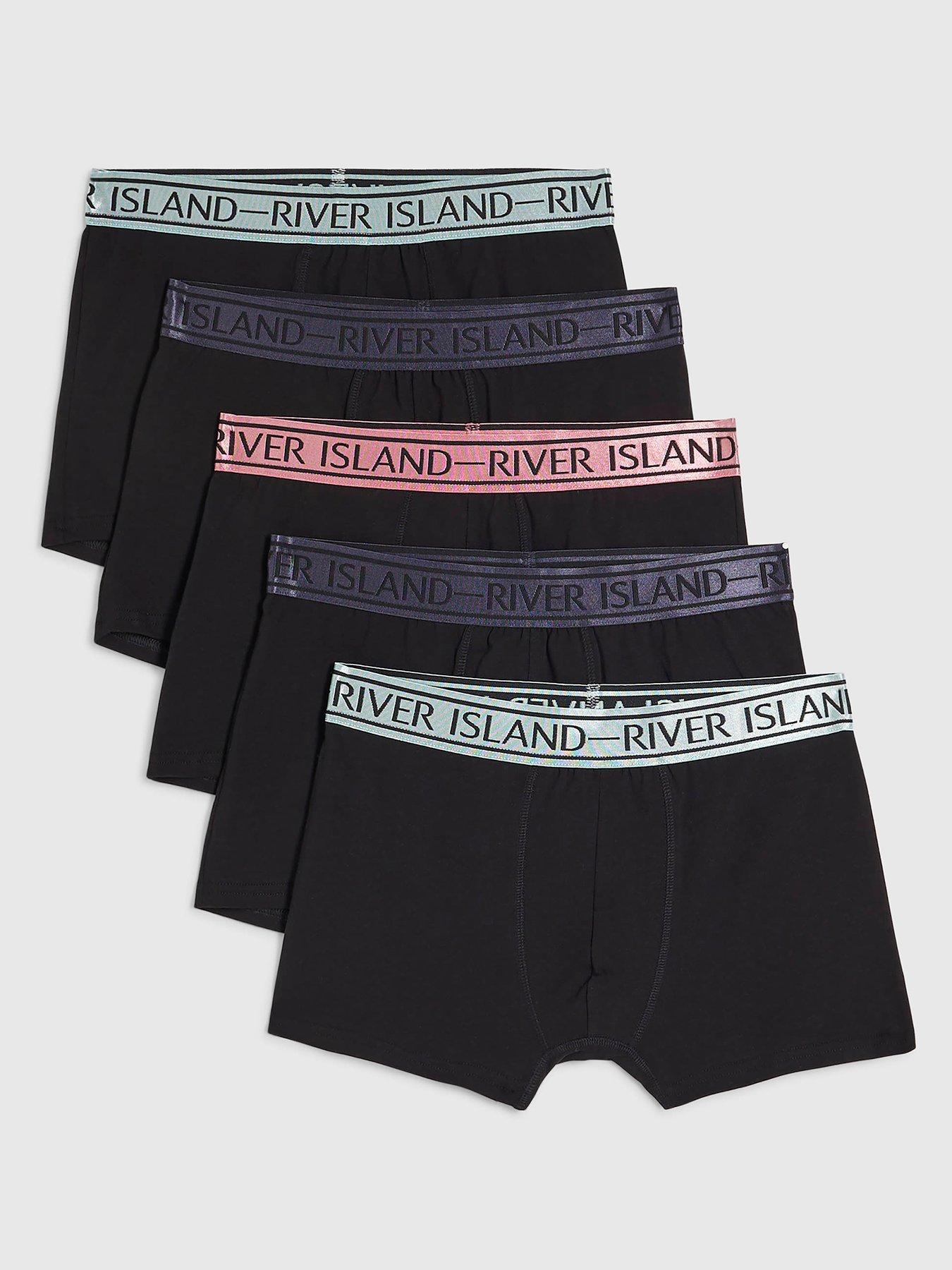 river-island-pack-of-5-trunks-black
