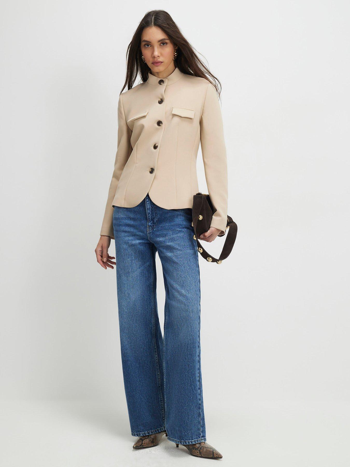  image of river-island-pocket-detail-structured-jacket