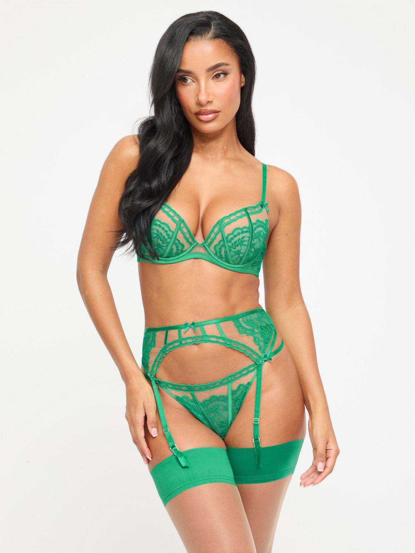 Ann Summers Caged Lace Padded Plunge Bra