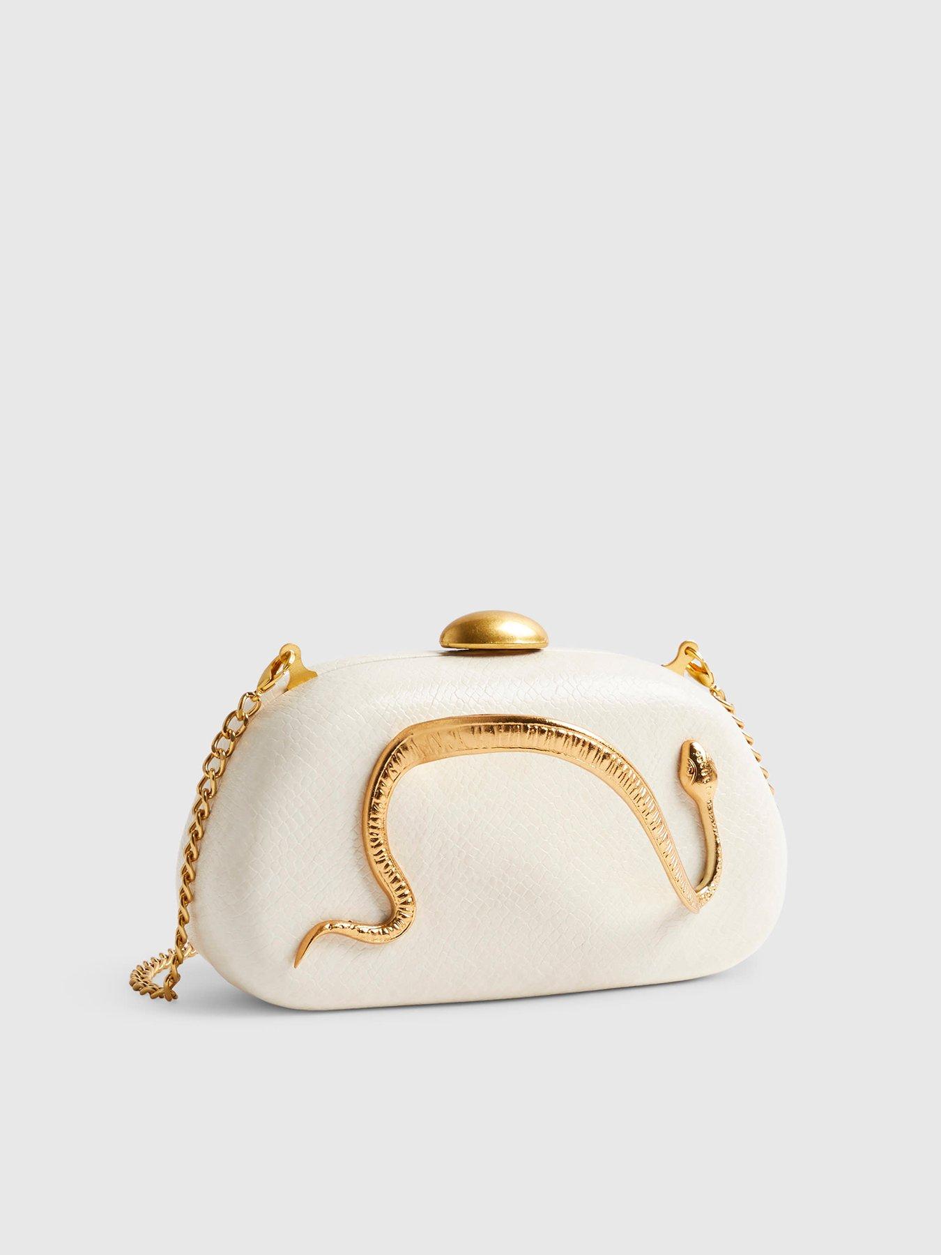  image of river-island-snake-clutch-bag