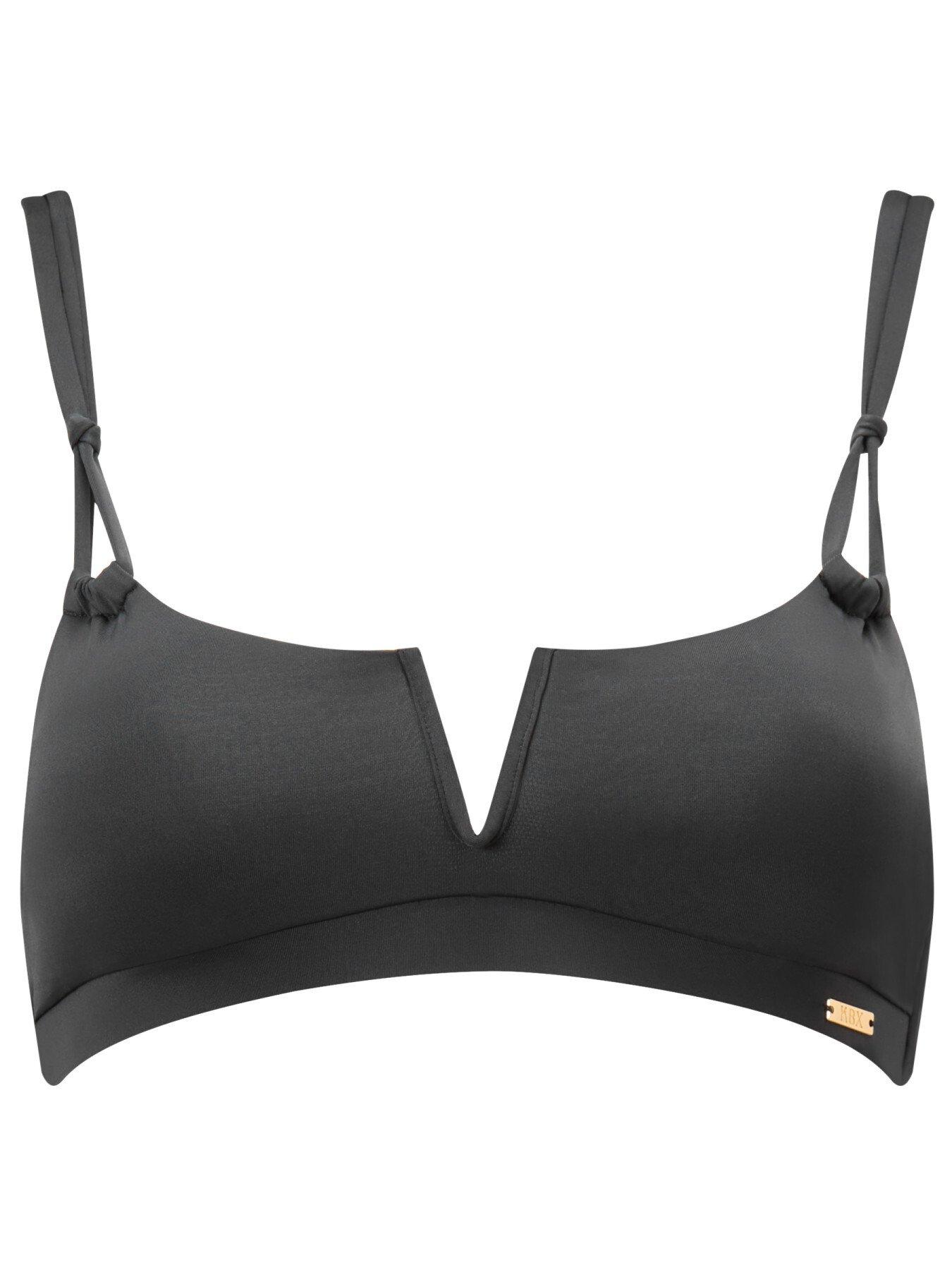 Image 5 of 5 of KBX Swim Essentials Non-Wired Triangle Bikini Top - Black