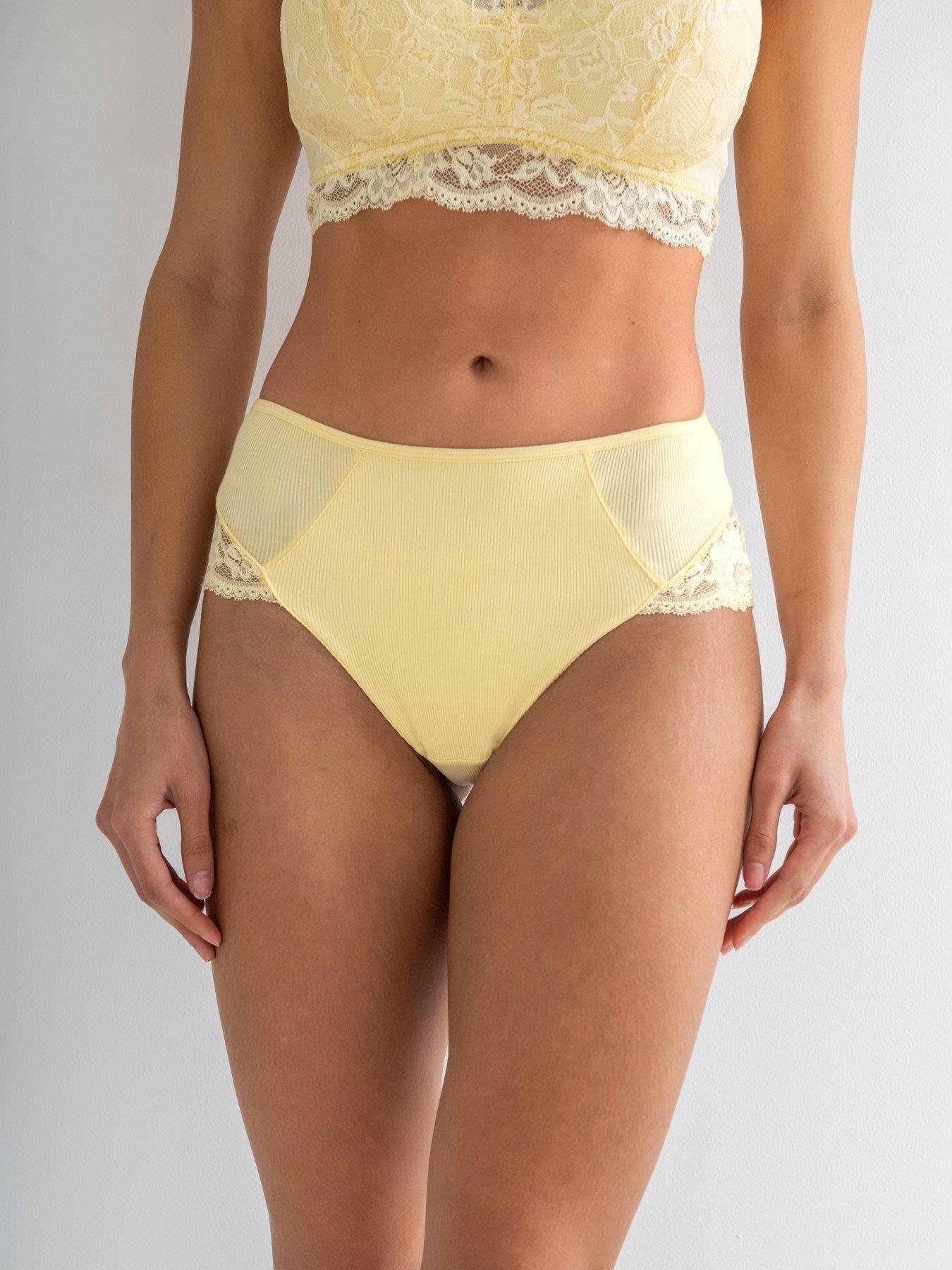 Image 1 of 4 of Pour Moi Love To Lounge Lace and Modal Rib Midi Brief