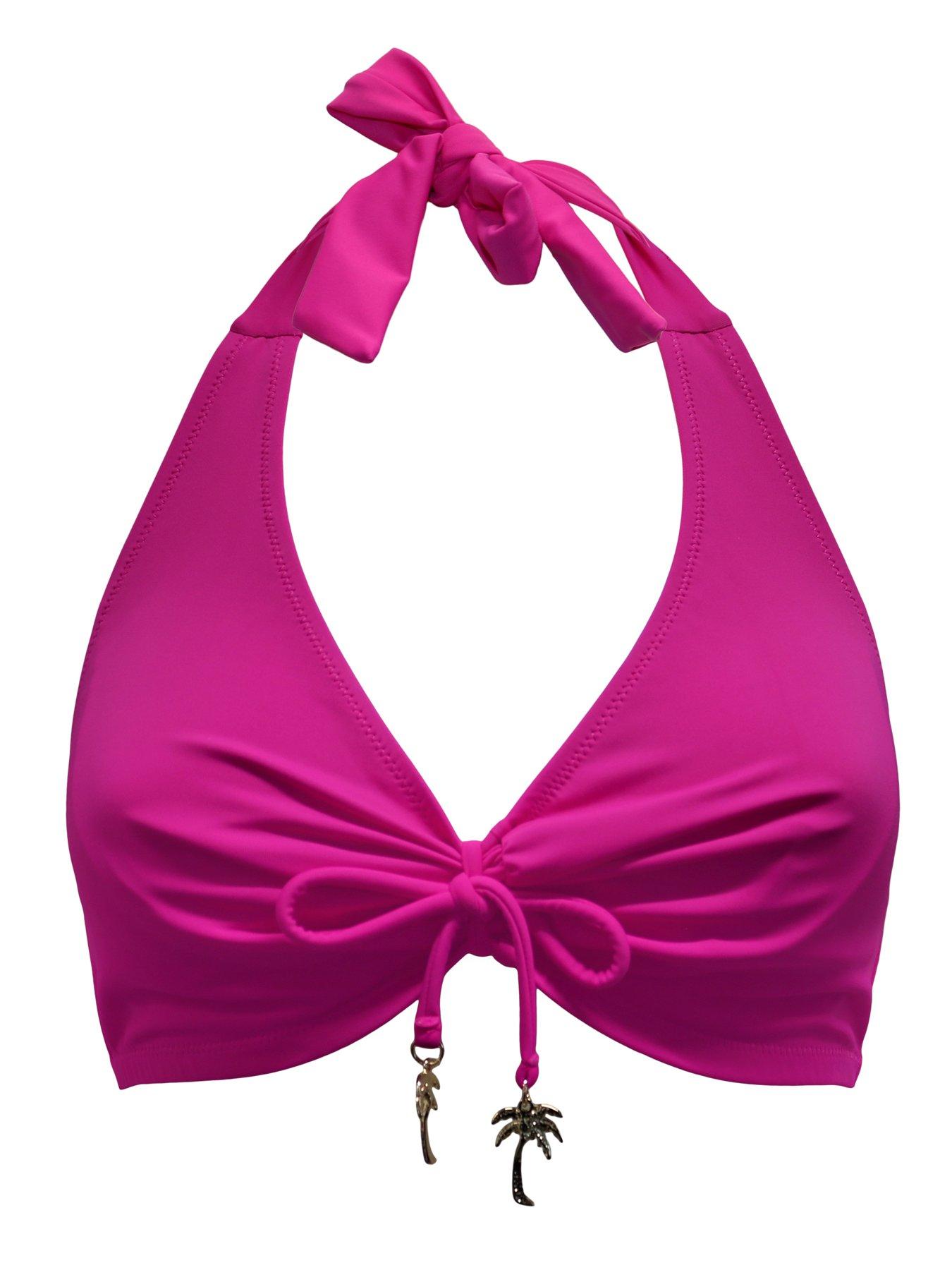 Image 3 of 3 of Pour Moi Madrid Underwired Halter Triangle Bikini Top