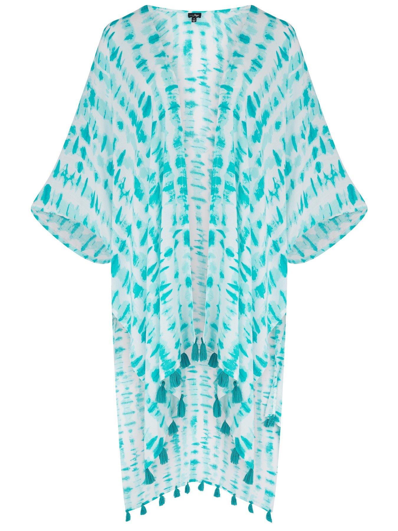 Image 3 of 4 of Pour Moi Woven Tassel Kimono