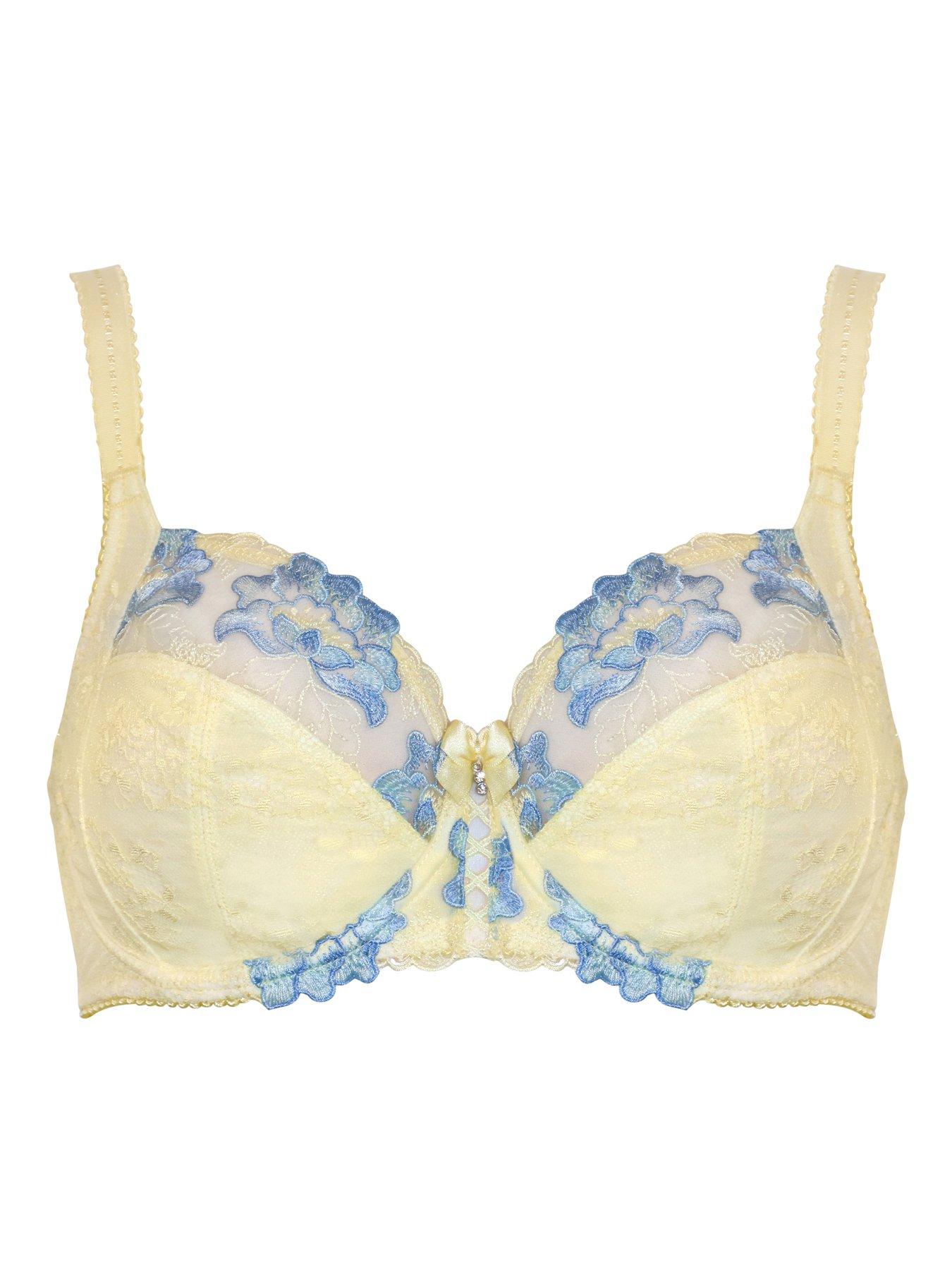 Image 3 of 4 of Pour Moi Sofia Lace Embroidered Side Support Bra D-J