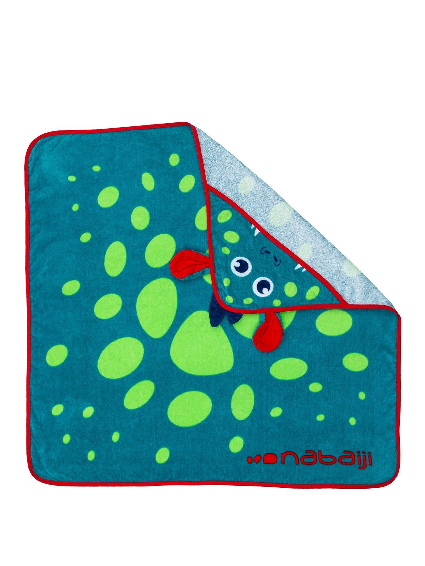 Decathlon Baby Swimming Towel - Blue Green Dragon Print