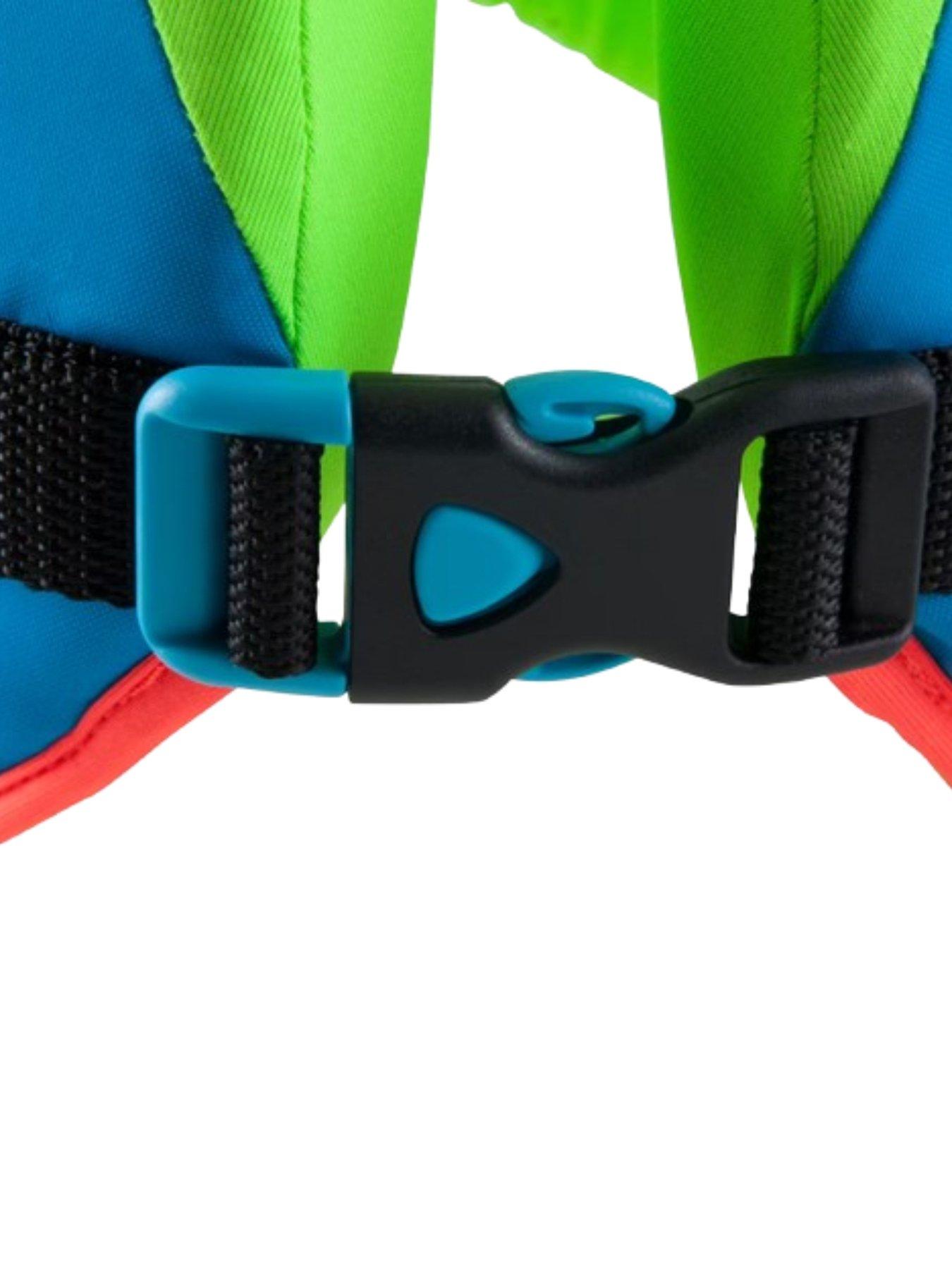 Image 2 of 4 of Decathlon Swim life vest SWIMVEST+ - Green/Blue