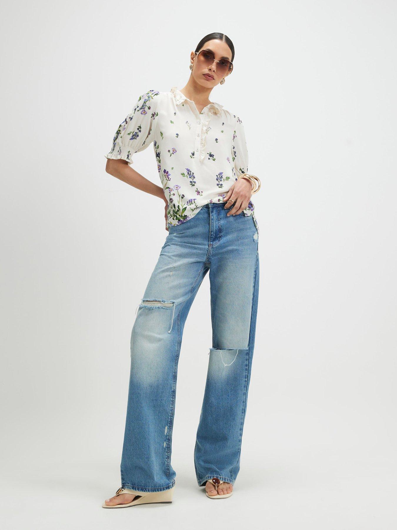 Image 3 of 4 of River Island Floral Blouse
