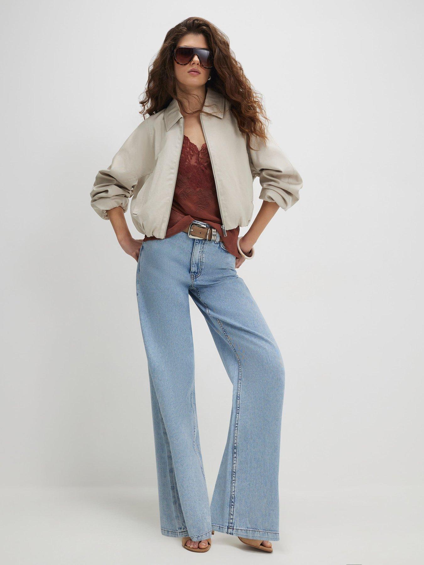  image of river-island-zip-through-harrington-jacket