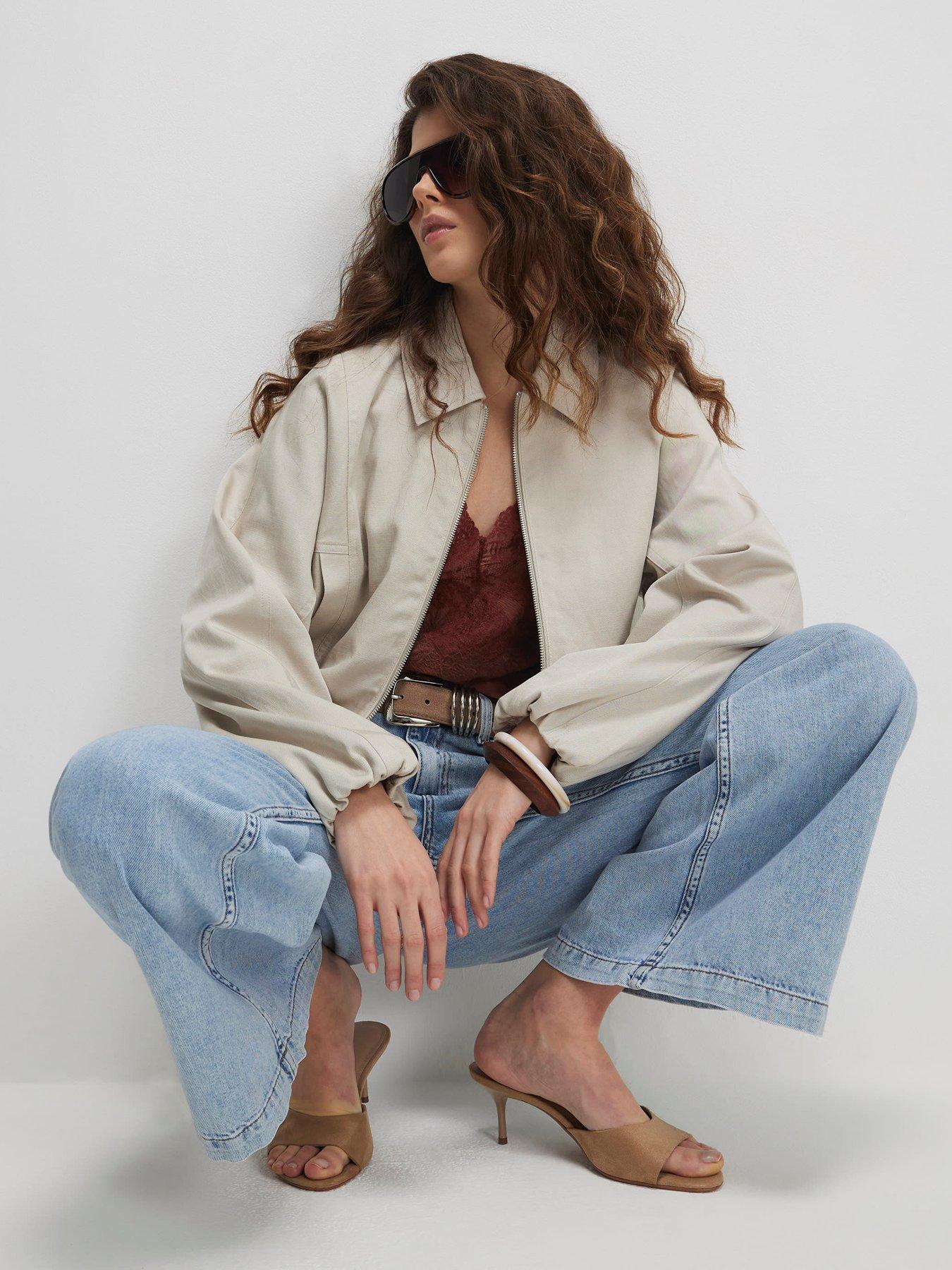  image of river-island-zip-through-harrington-jacket