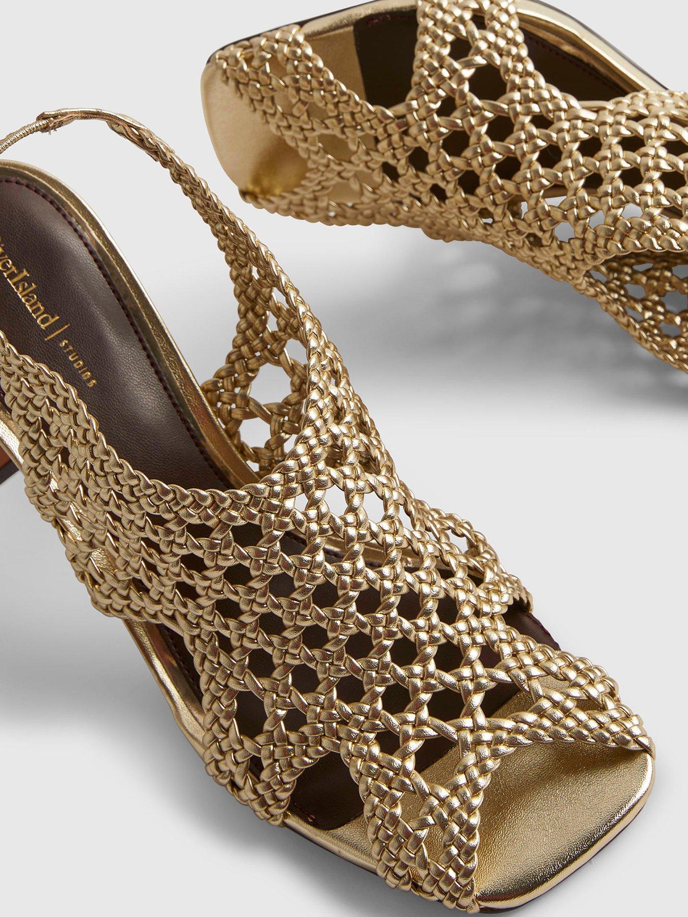 Image 4 of 4 of River Island Caged Heeled Sandals