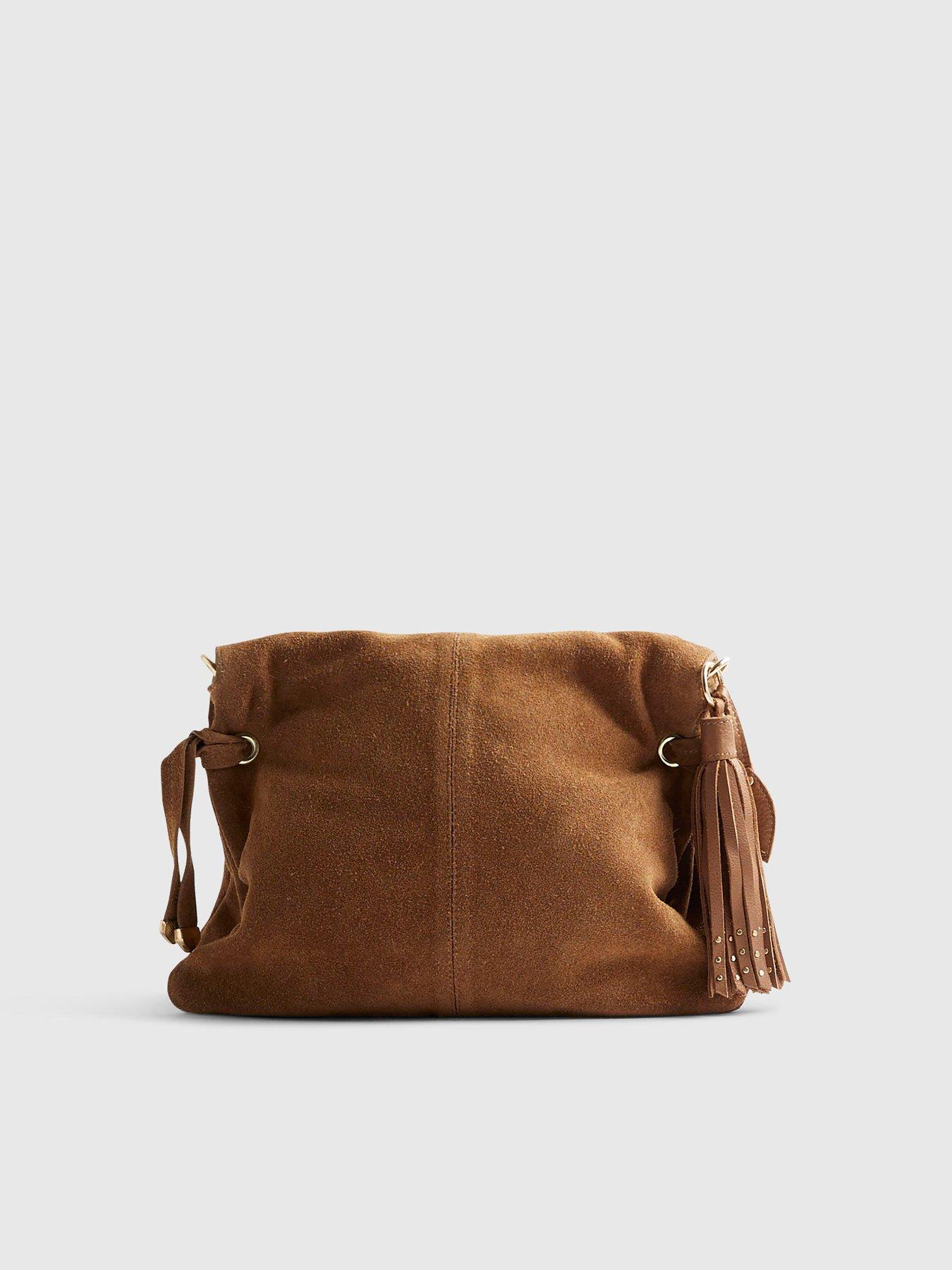 Image 3 of 5 of River Island Suede Tassel Chain Shoulder Bag