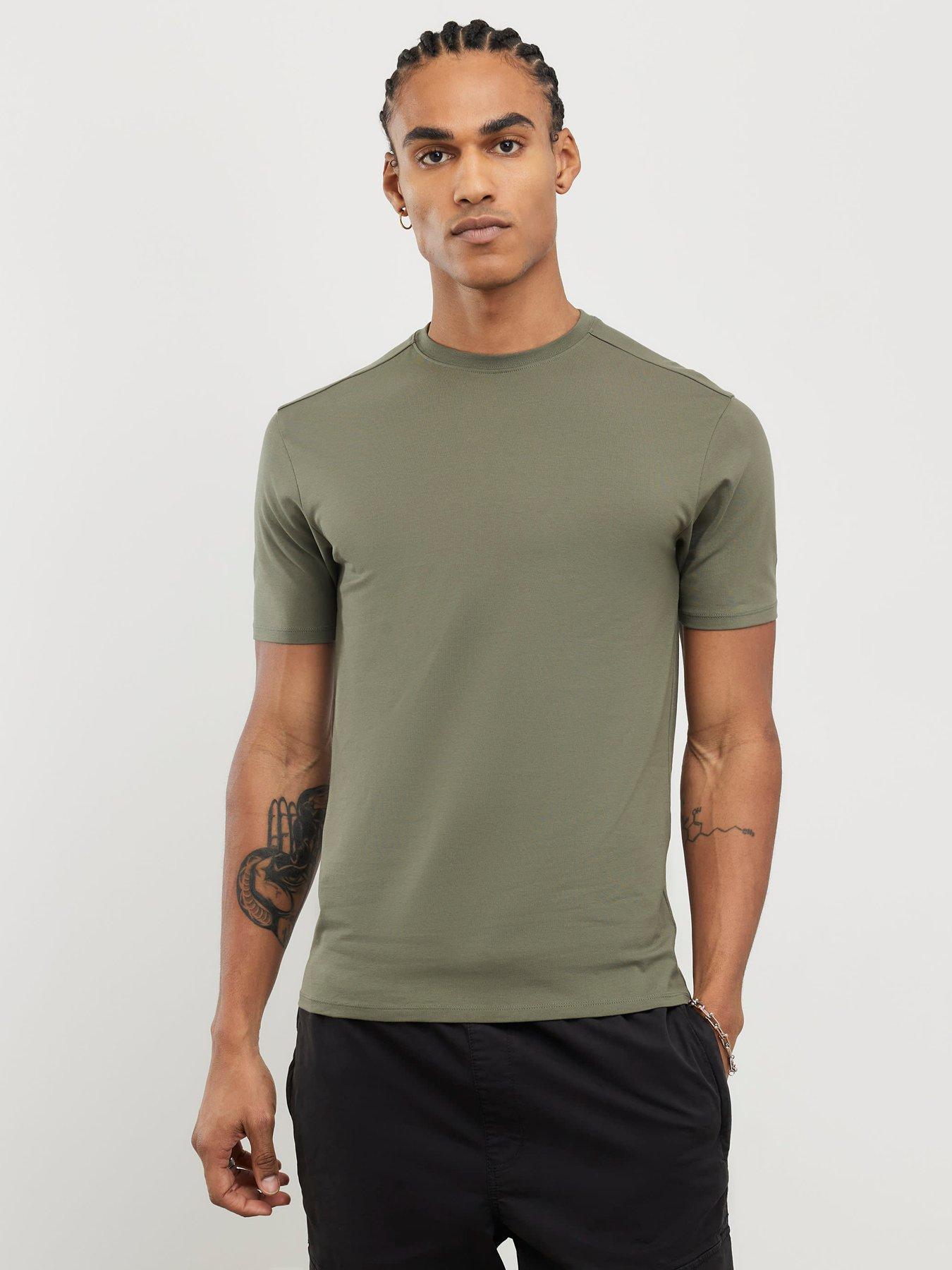 River Island Muscle Fit Pack Of 3 T-shirts