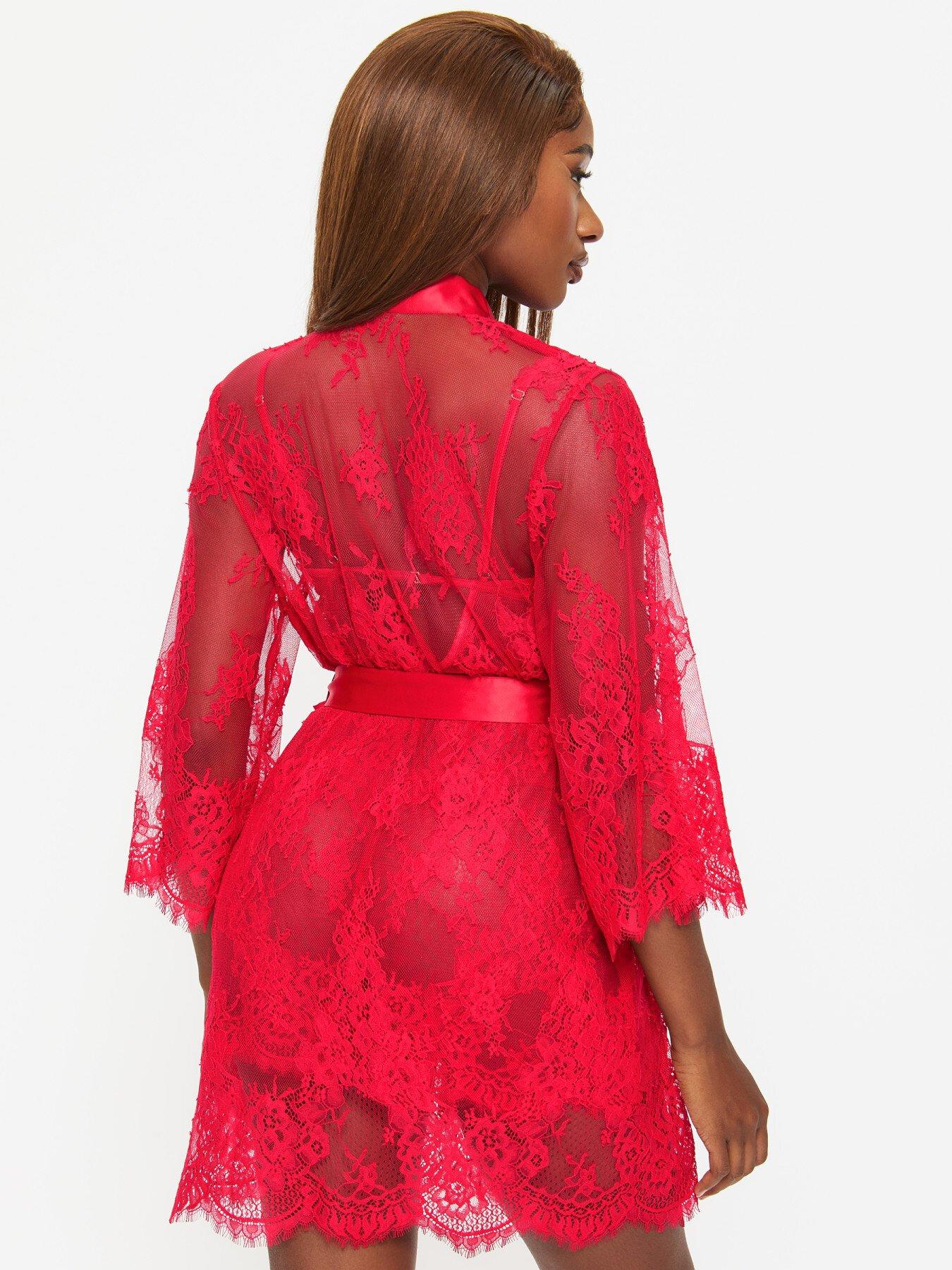 Image 2 of 4 of Ann Summers Availing All Over Lace Robe