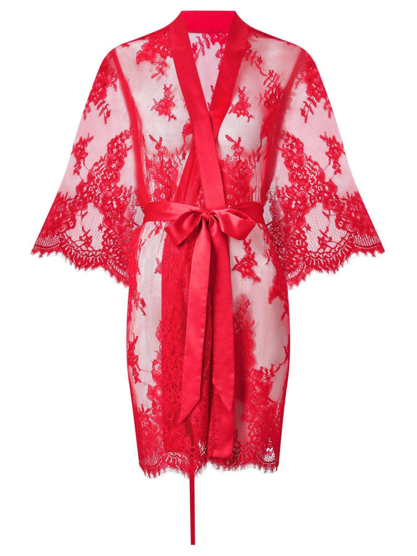 Image 4 of 4 of Ann Summers Availing All Over Lace Robe