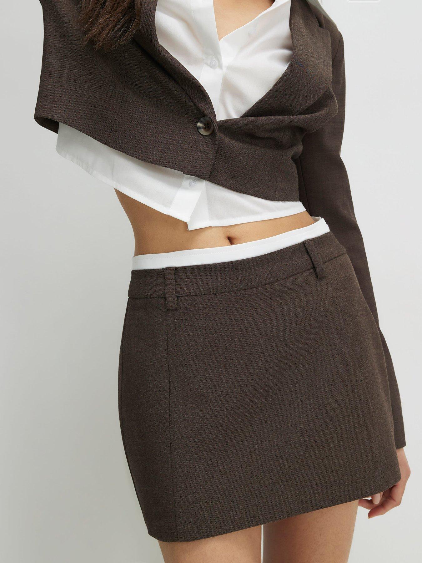 Image 1 of 4 of River Island Hybrid Tailored Skort