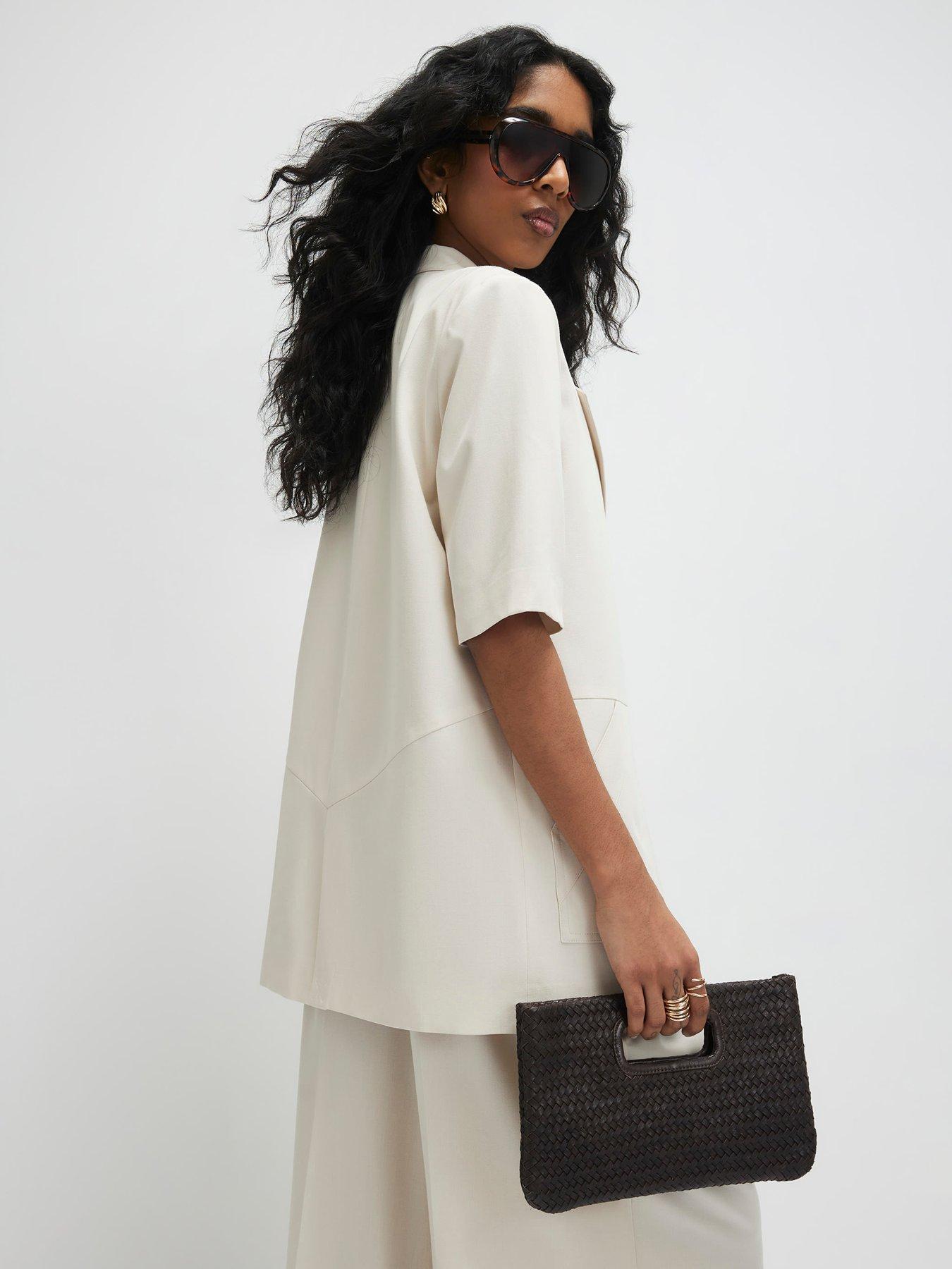 Image 2 of 4 of River Island Short Sleeve Pocket Blazer