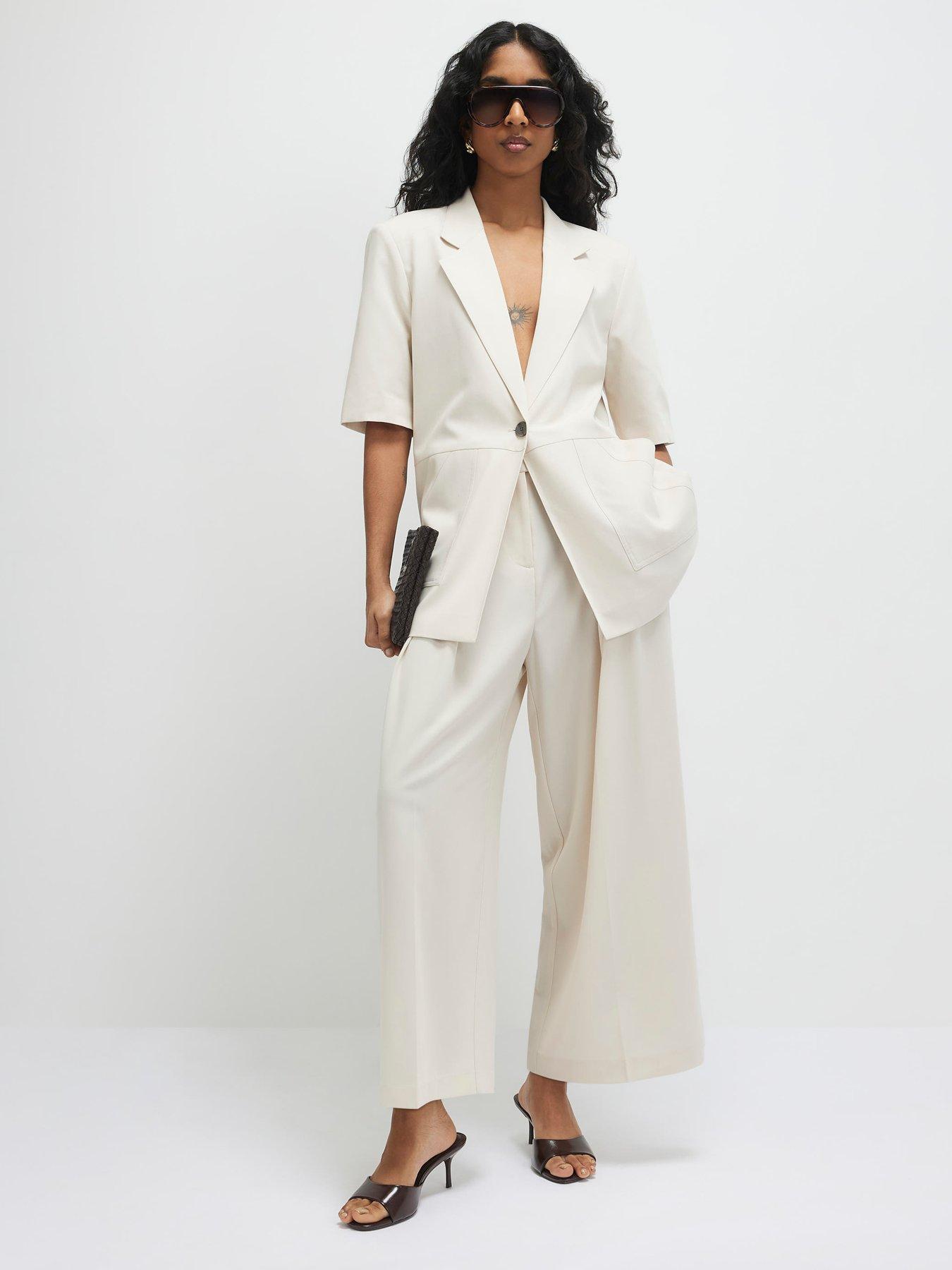 Image 3 of 4 of River Island Ankle Grazer Tailored Trousers
