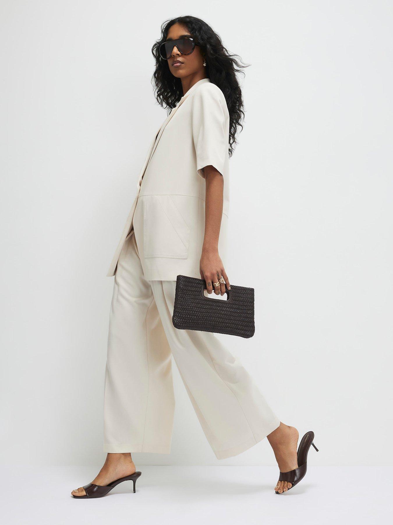 Image 4 of 4 of River Island Ankle Grazer Tailored Trousers