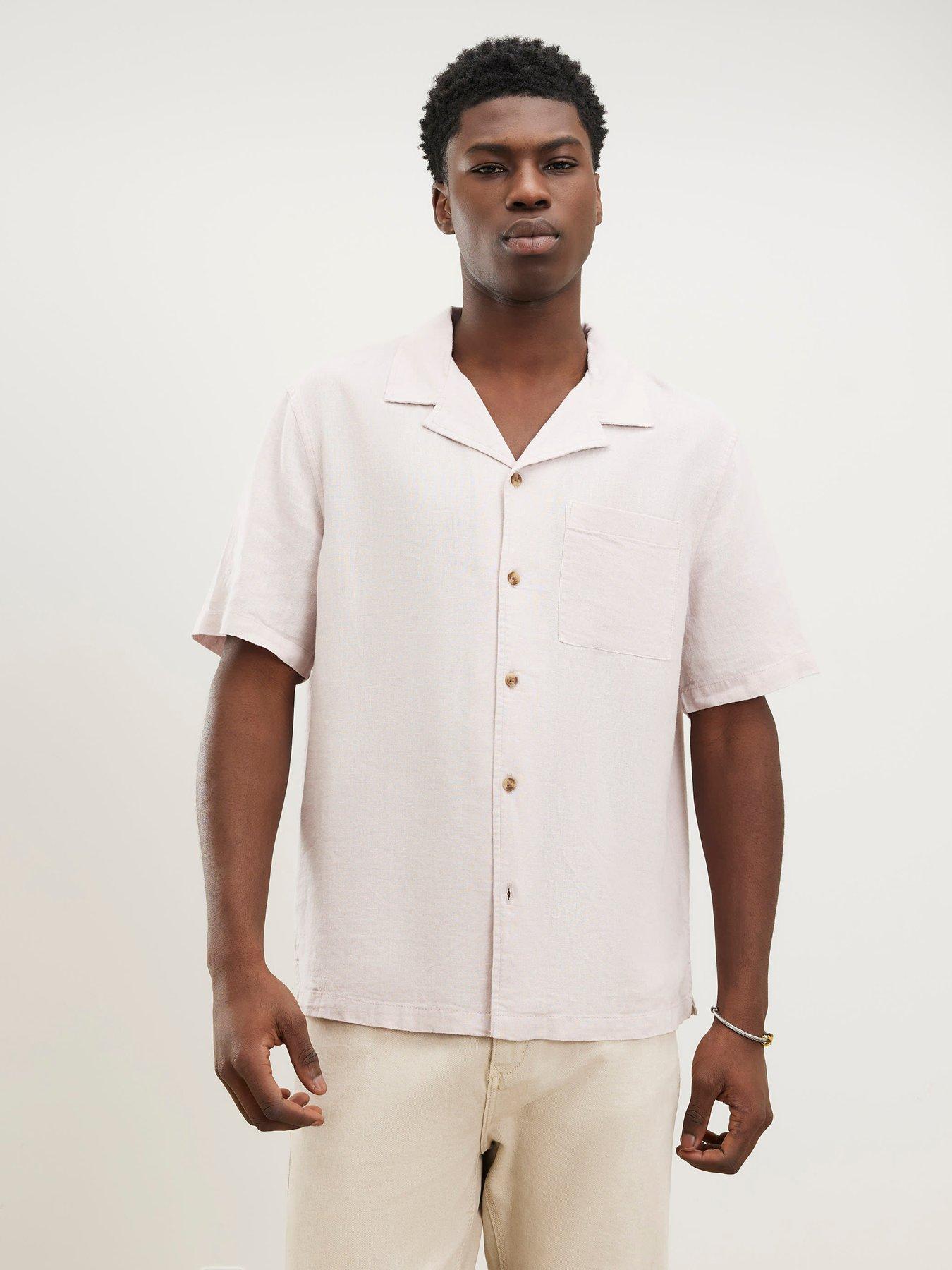 River Island Regular Fit Linen Blend Shirt