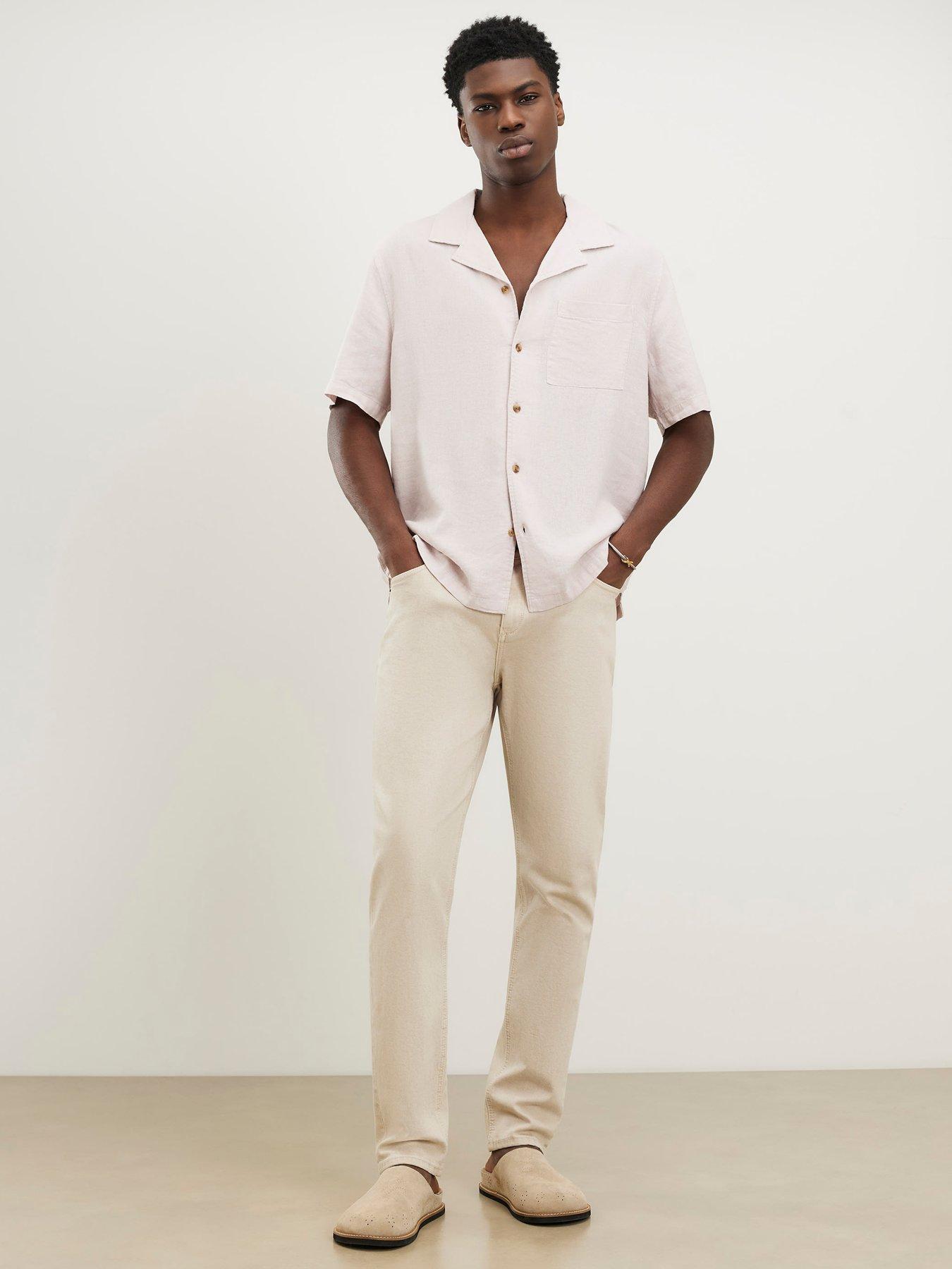 Image 3 of 4 of River Island Regular Fit Linen Blend Shirt