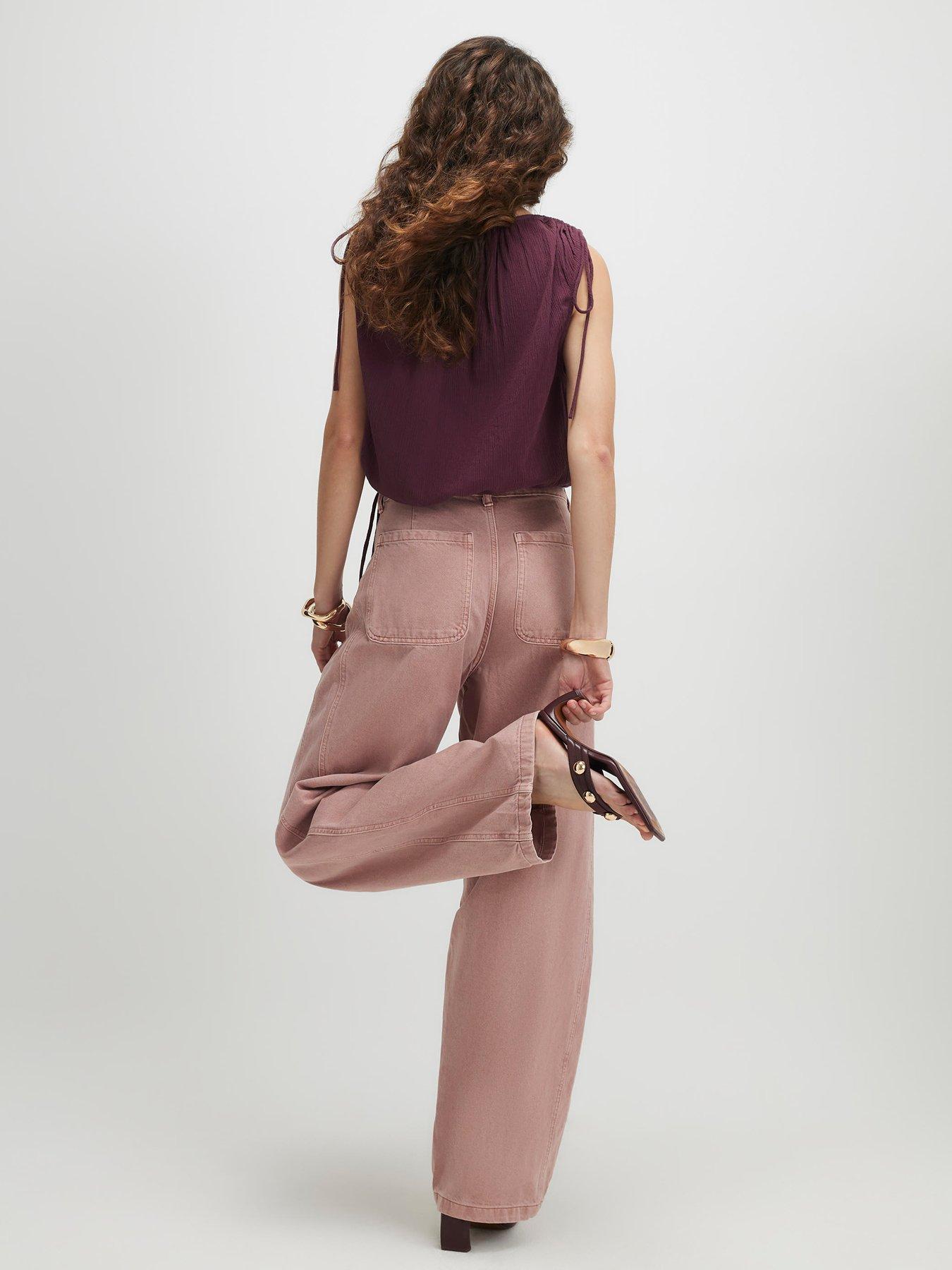 Image 2 of 4 of River Island High Waisted Balloon Leg Jeans