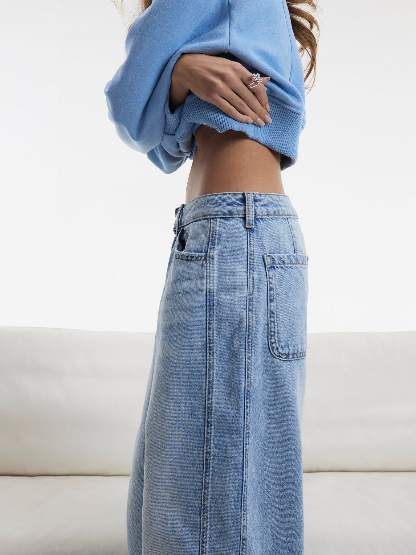 Image 4 of 4 of River Island Light Wash Balloon Leg Jeans
