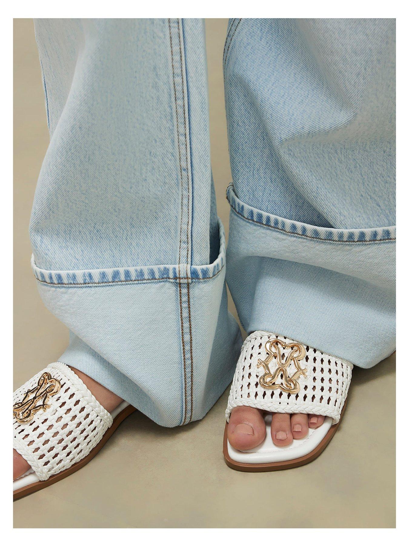 Image 4 of 4 of River Island Woven Mule Sandals
