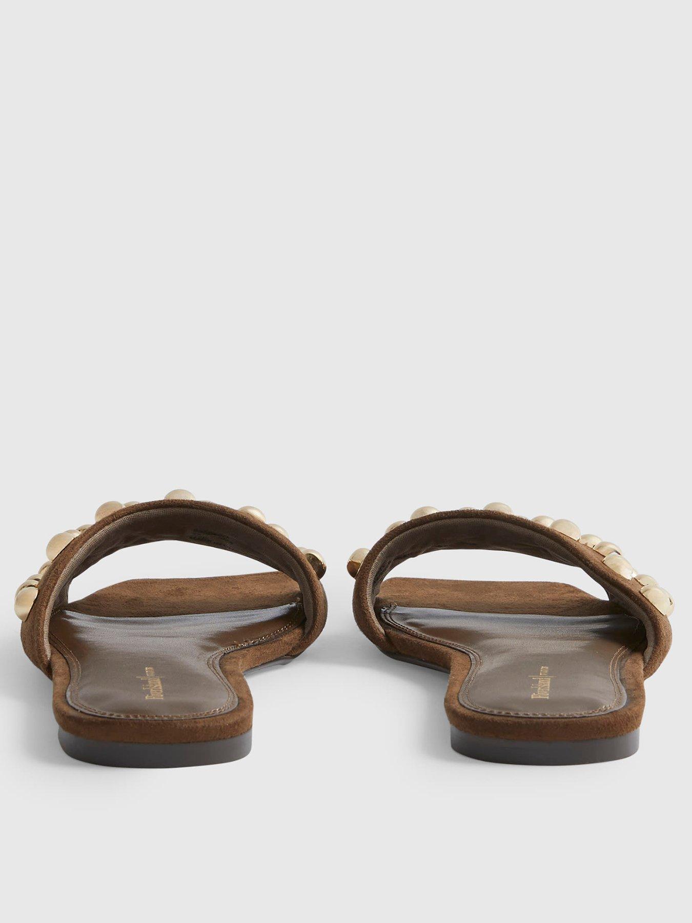 Image 3 of 4 of River Island Stud Flat Sandals