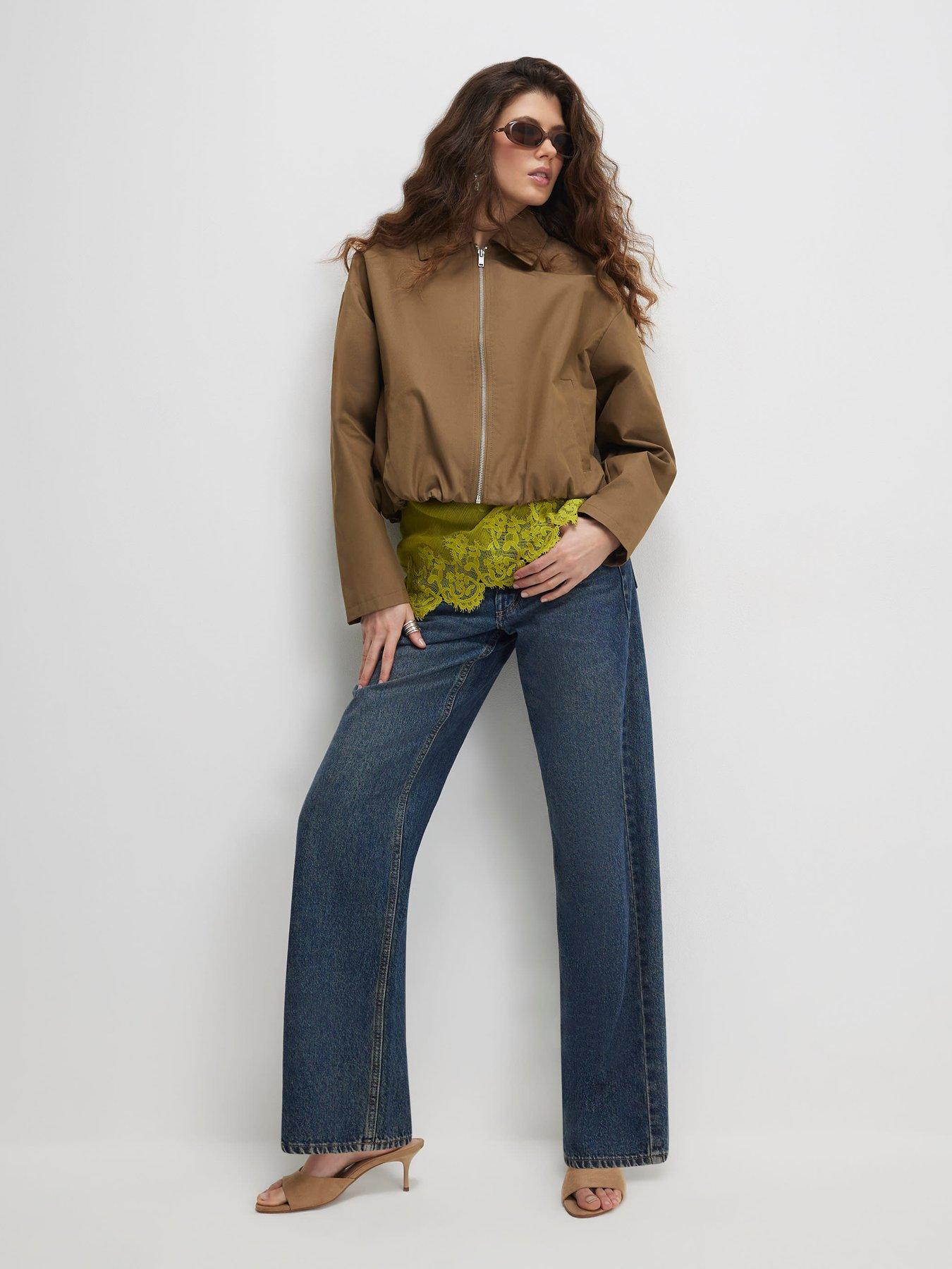 Image 3 of 4 of River Island Utiltiy Zip Through Harrington Jacket