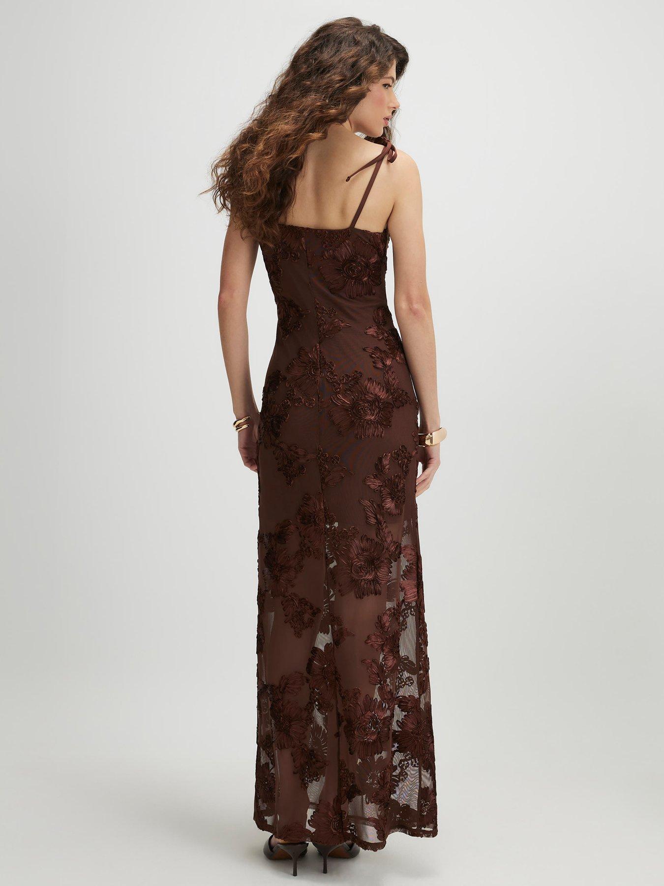 Image 2 of 4 of River Island Sleeveless Cornelli Maxi Dress