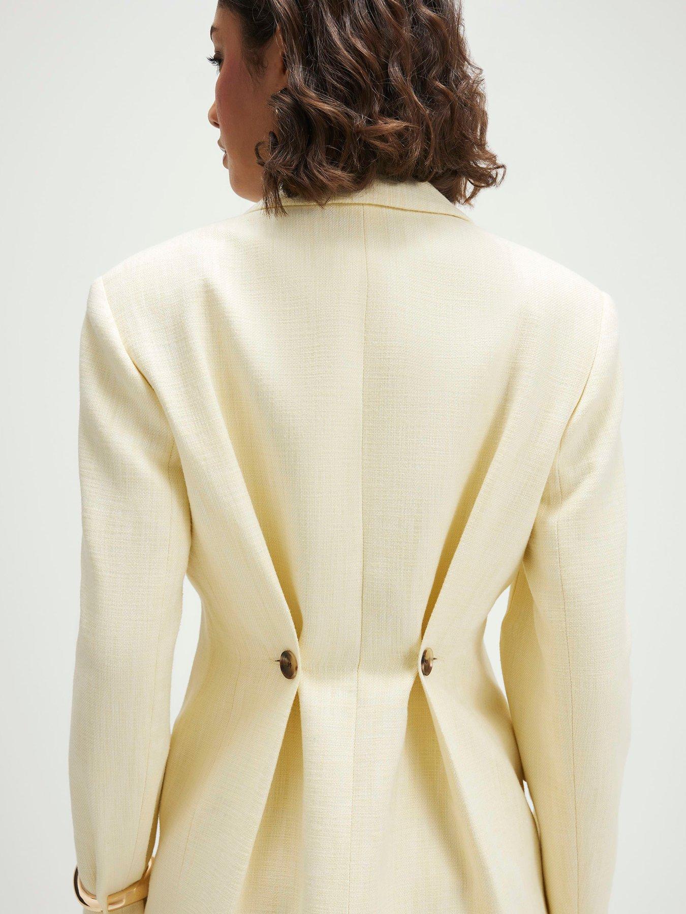  image of river-island-cotton-cinched-blazer