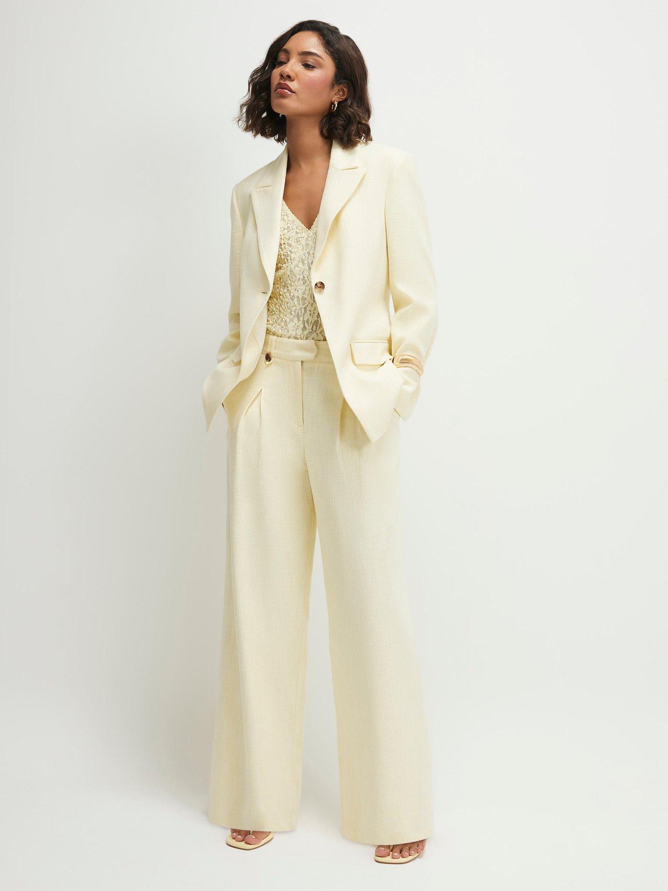  image of river-island-cotton-cinched-blazer