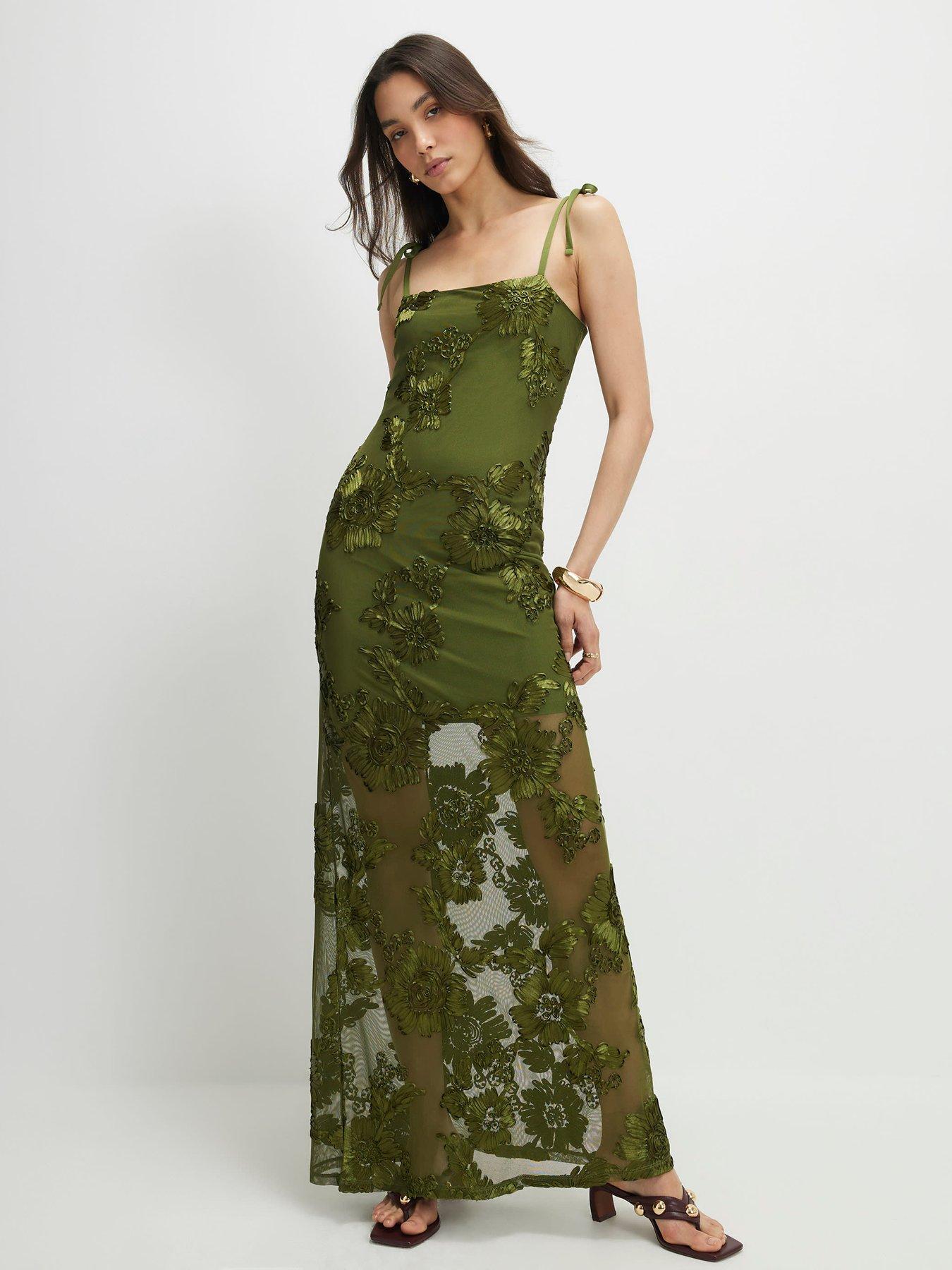 River Island Sleeveless Cornelli Maxi Dress