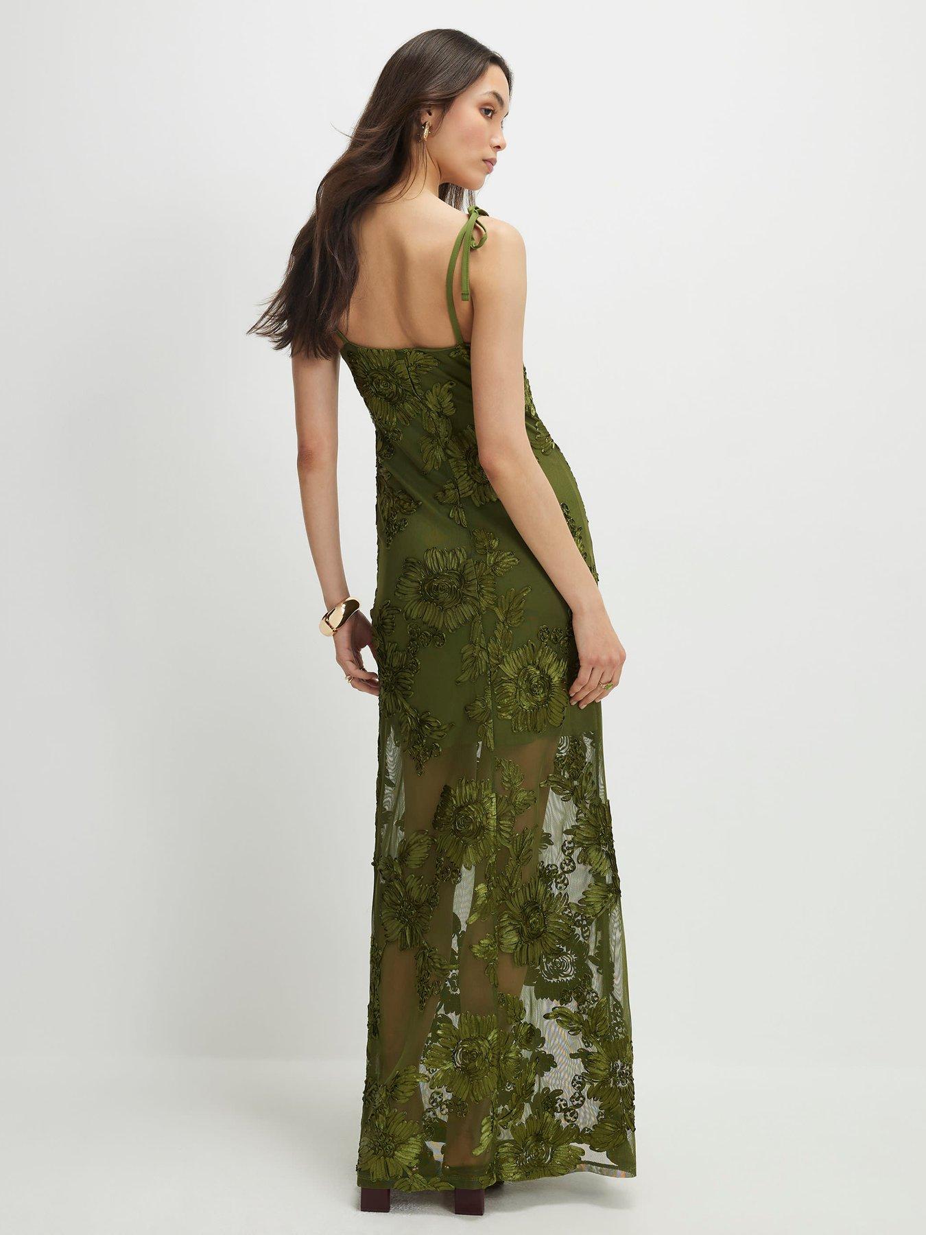 Image 2 of 4 of River Island Sleeveless Cornelli Maxi Dress
