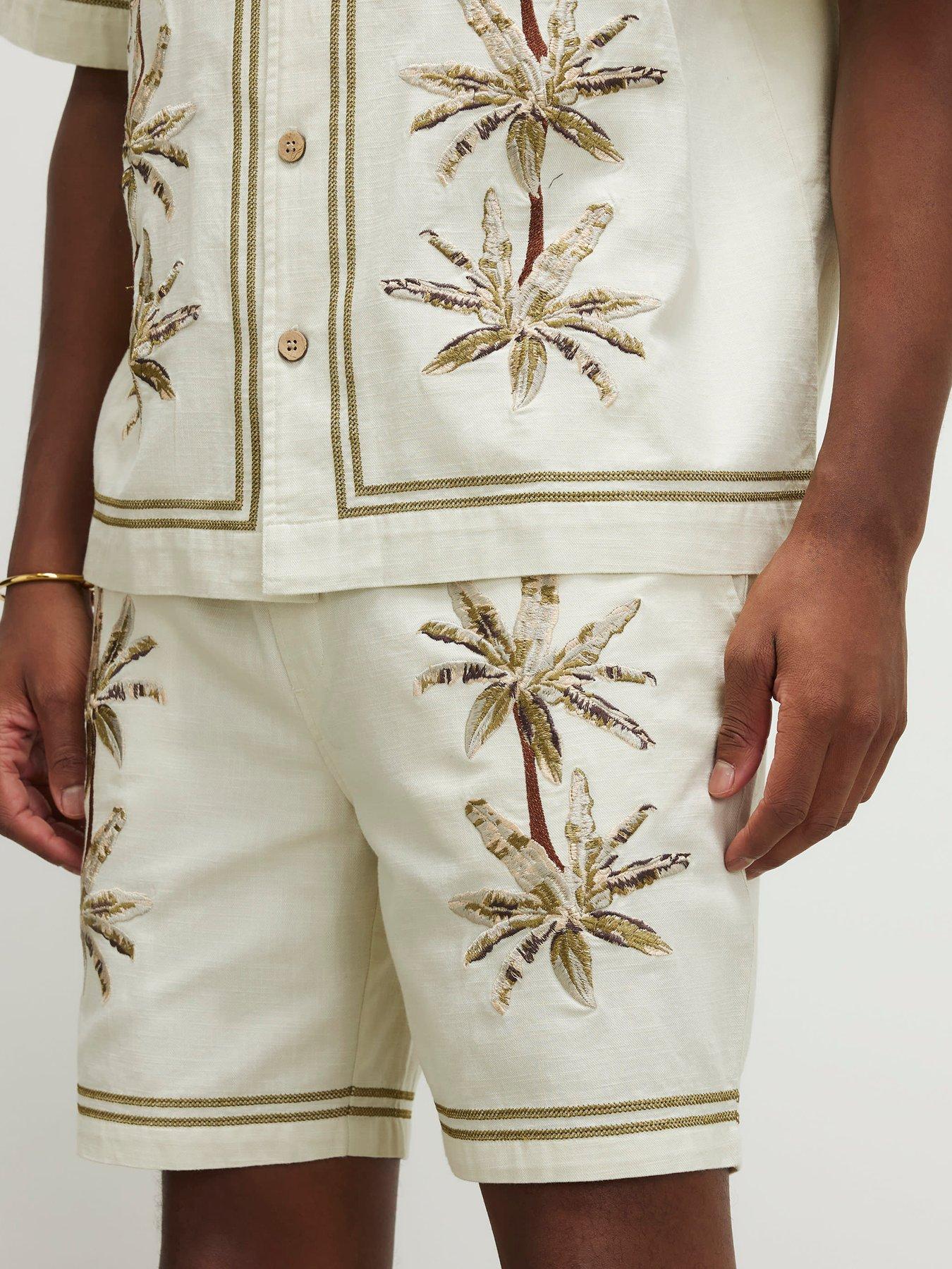 River Island Palm Tree Shorts