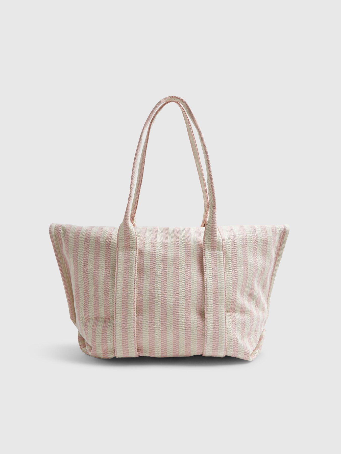 Image 3 of 4 of River Island Striped Soak Up The Sun Roll Top Bag