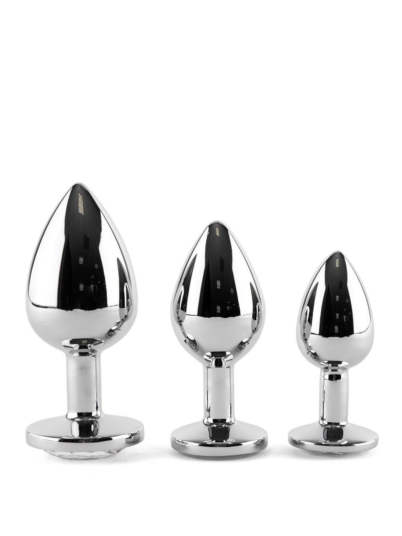 Image 1 of 2 of Ann Summers 3 Piece Metal Butt Plug Set