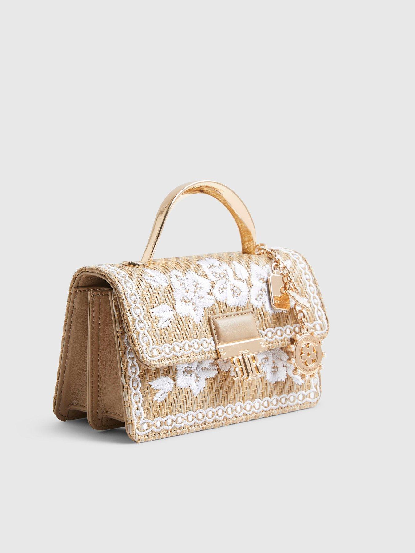  image of river-island-premium-raffia-crossbody-bag