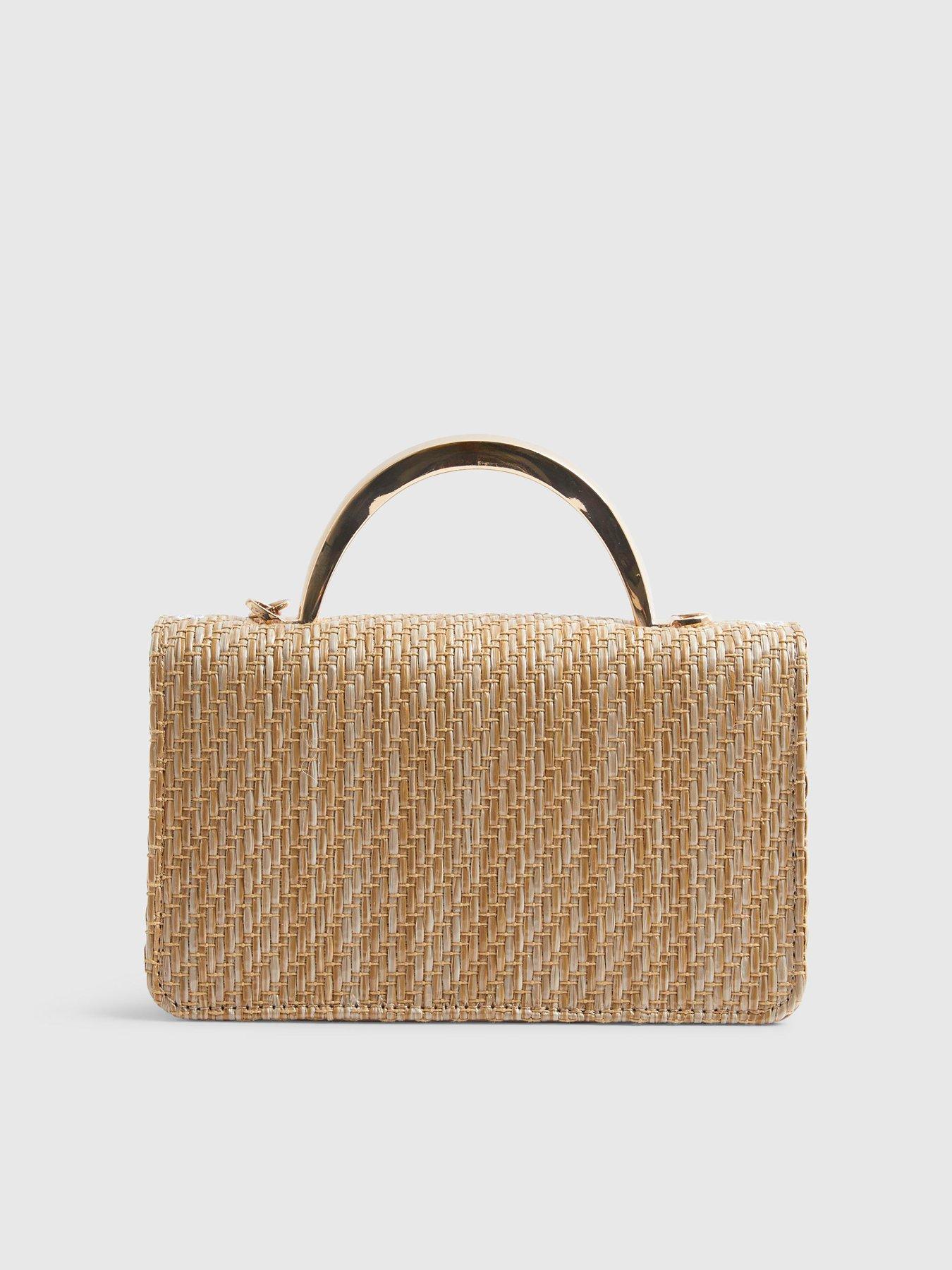  image of river-island-premium-raffia-crossbody-bag