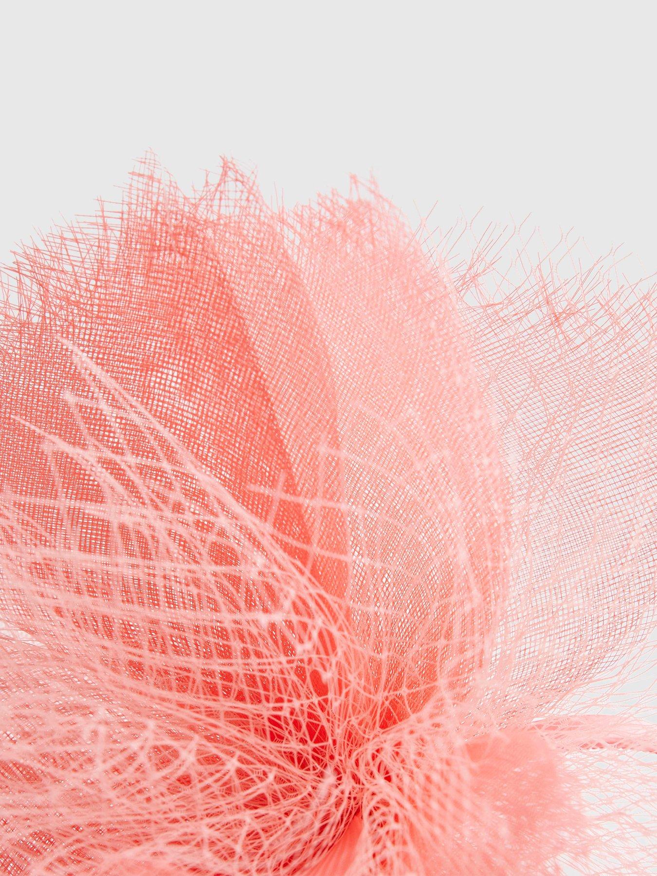 Image 3 of 4 of River Island Premium Jasmine Netted Fascinator