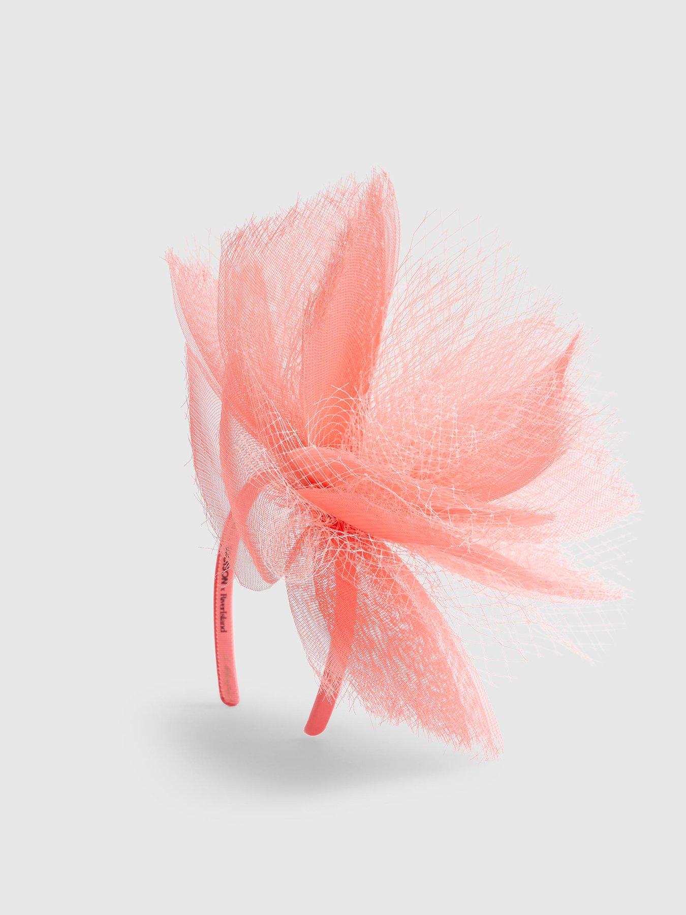 Image 4 of 4 of River Island Premium Jasmine Netted Fascinator