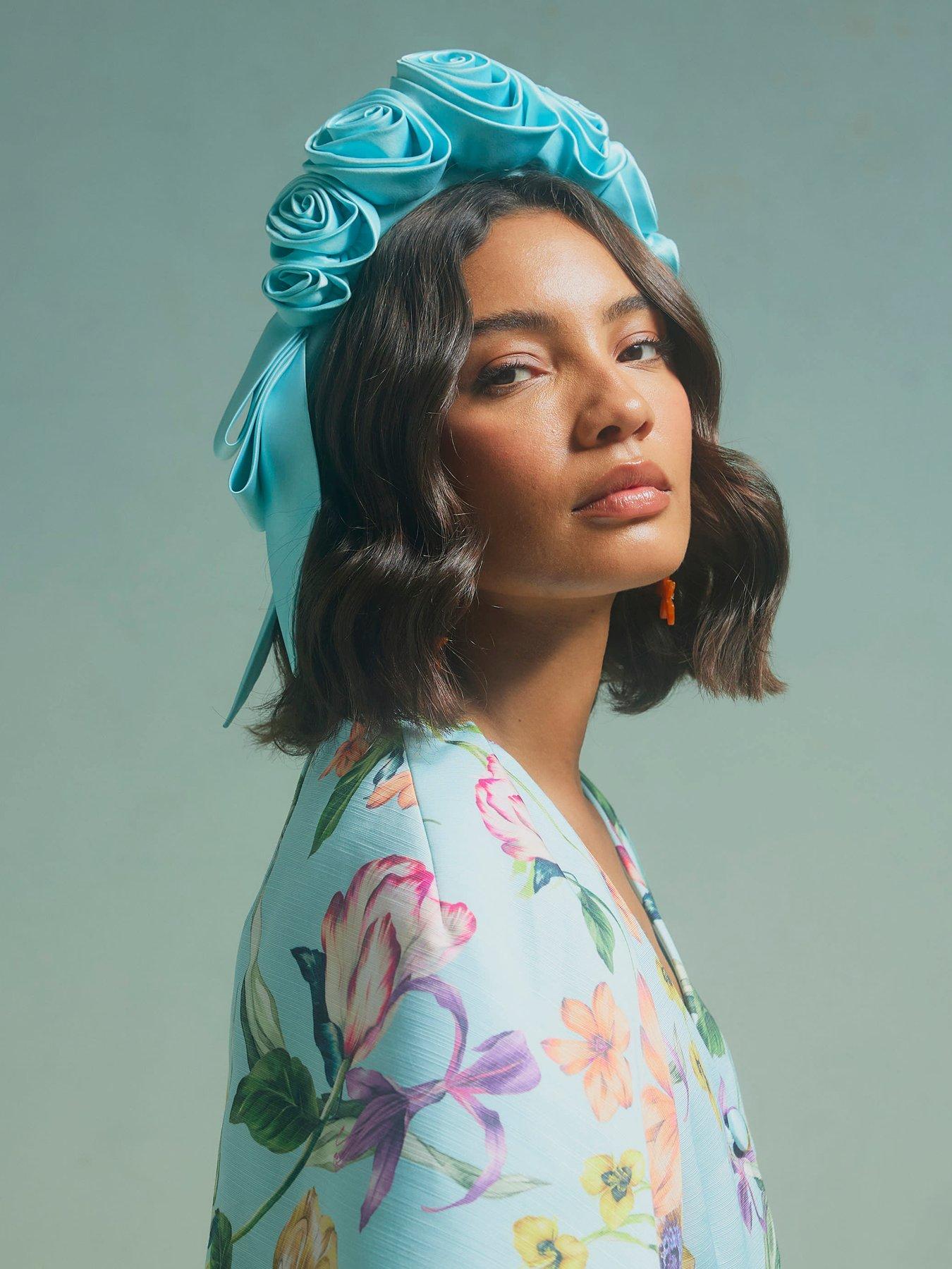 Image 2 of 5 of River Island Premium Rose 3d Floral Headband