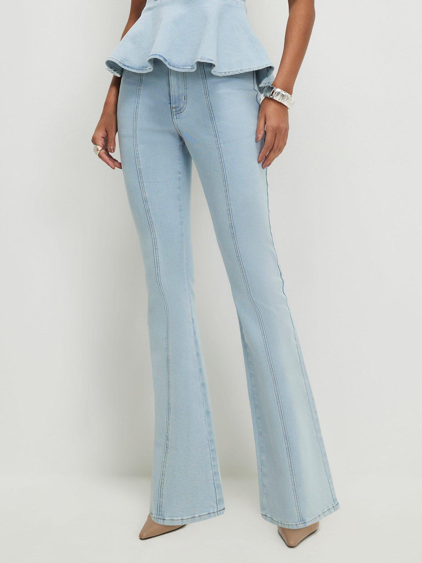 Image 1 of 4 of River Island Bootcut Seamed Jeans