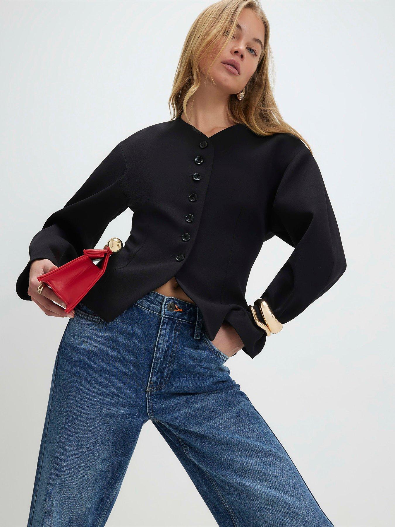 Image 1 of 4 of River Island Long Sleeve Button Up Jacket