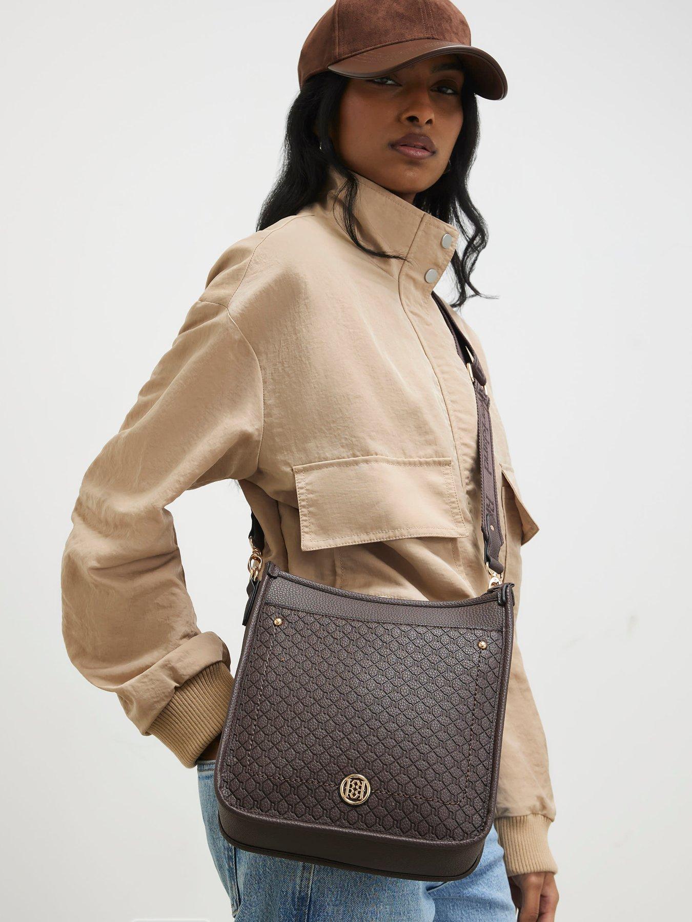Image 2 of 4 of River Island Embossed Pocket Messenger Bag