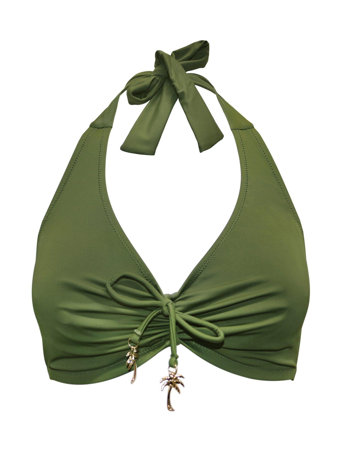 Image 3 of 4 of Pour Moi Madrid Underwired Halter Triangle Bikini Top